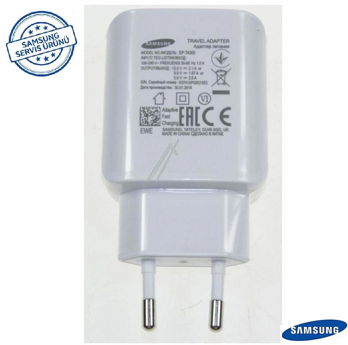 SAMSUNG GALAXY SM-W708 Tab Pro S EP-TA300 BEYAZ ADAPTÖR