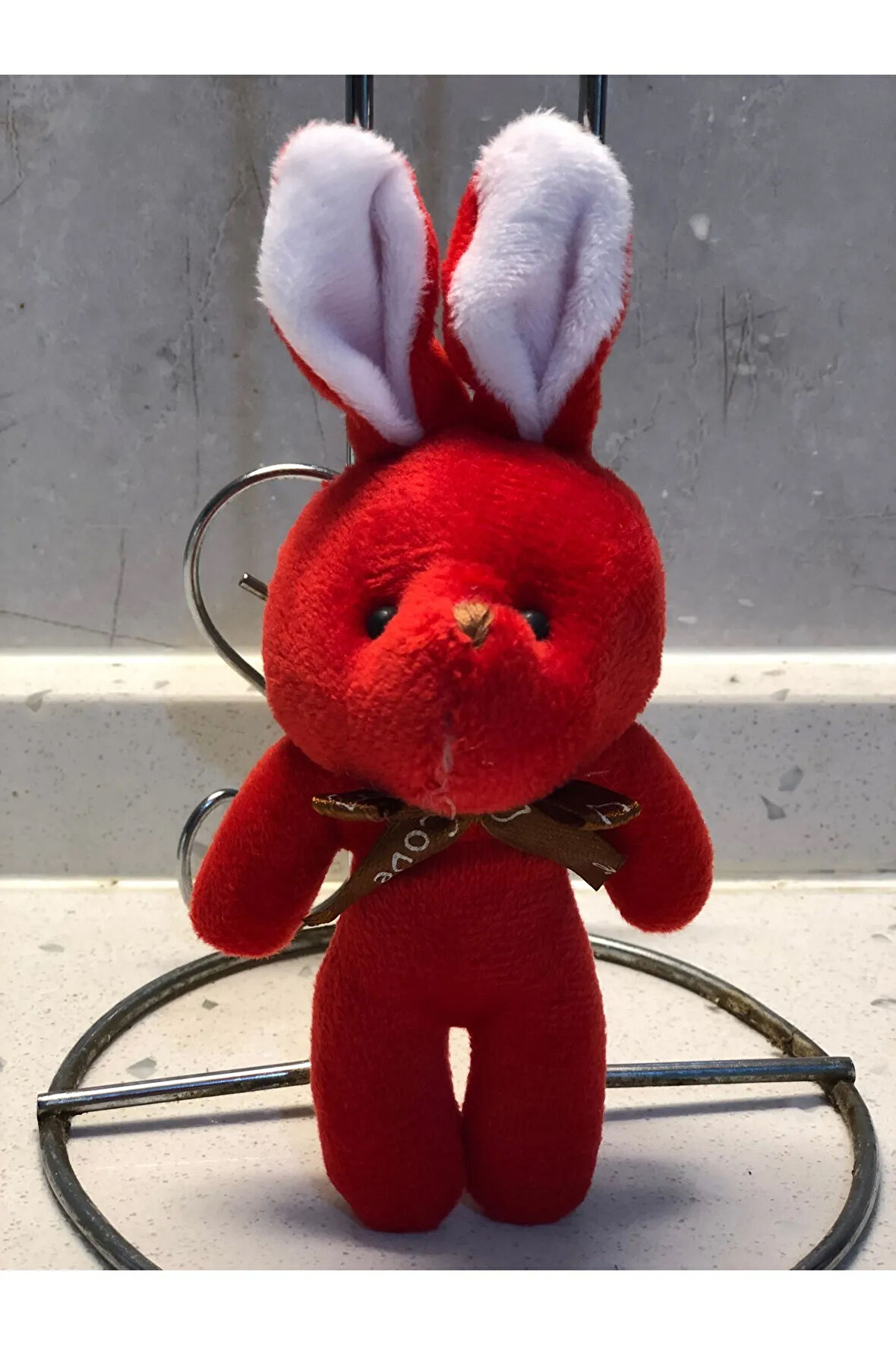Sevimli Tavşan Peluş Oyuncak Anahtarlık Uyku Arkadaşı Hediyelik 12 CM