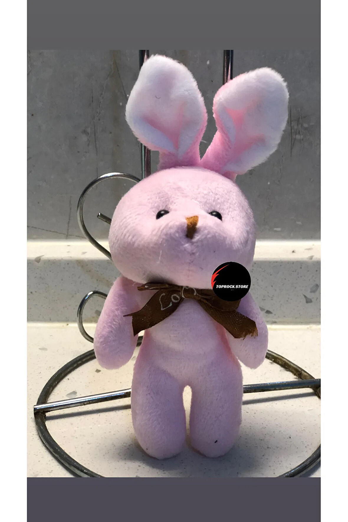Sevimli Tavşan Peluş Oyuncak Anahtarlık Uyku Arkadaşı Hediyelik 12 CM
