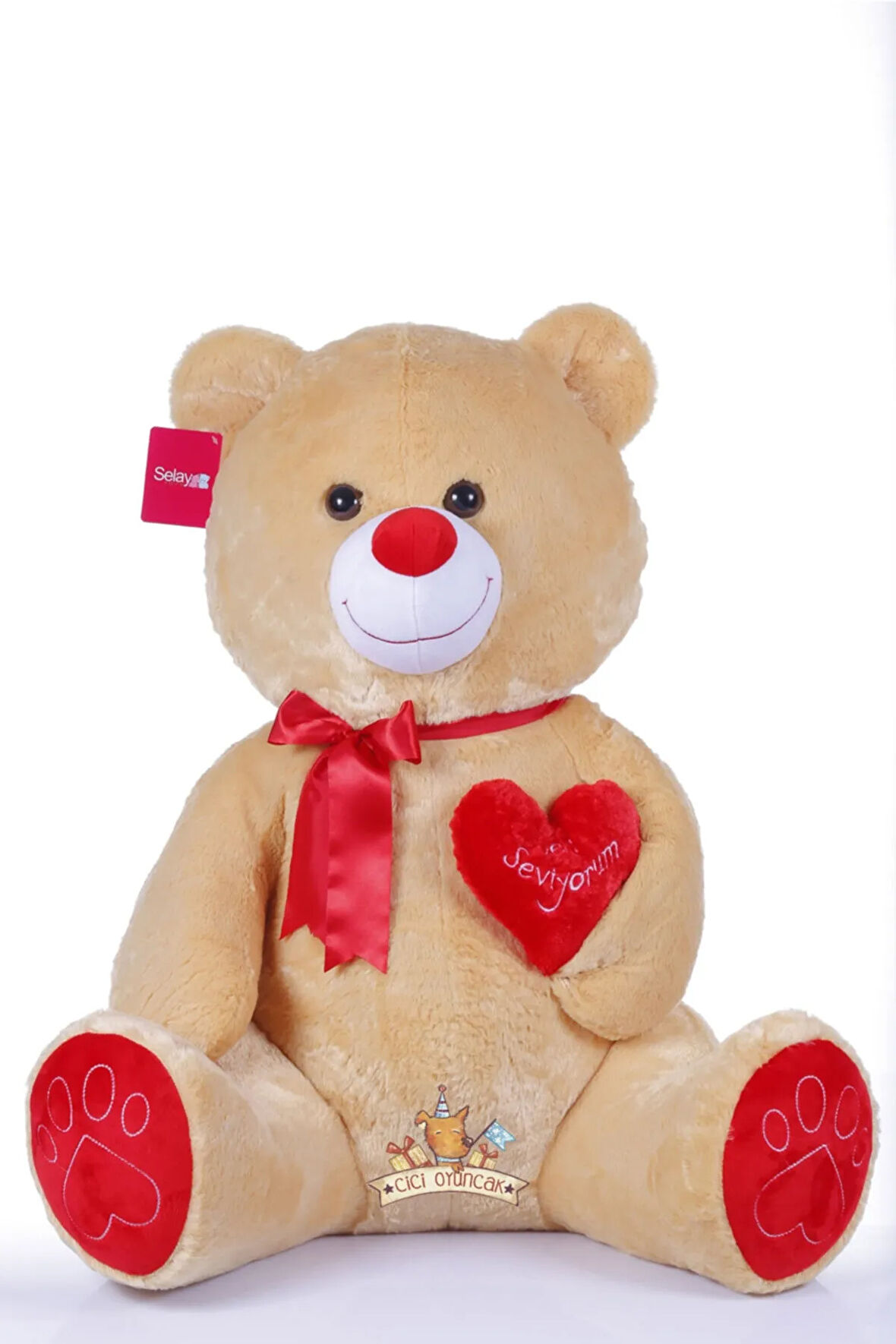Peluş Ayıcık Sevimli Kalpli Seni Seviyorum Sevgiliye Hediye Ayı