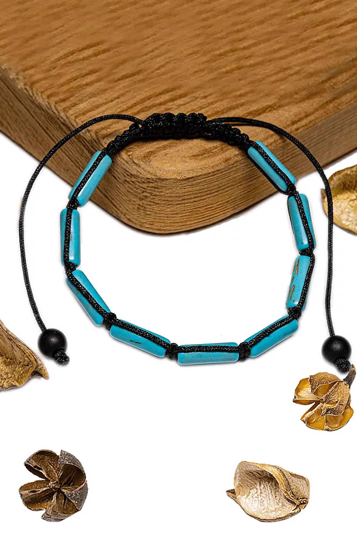 Sertifikalı Silindir Boyasız Orijinal Turkuaz Taşı Bileklik