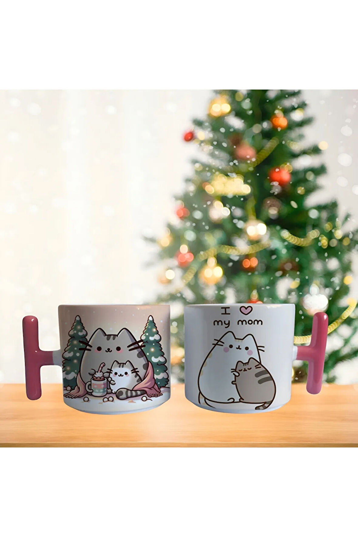 Anneler günü Pusheen Porselen Fincan / Kupa -mug
