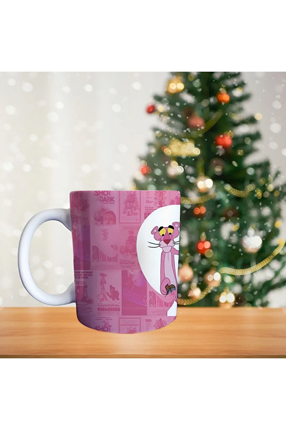 Pembe panter Porselen Kupa