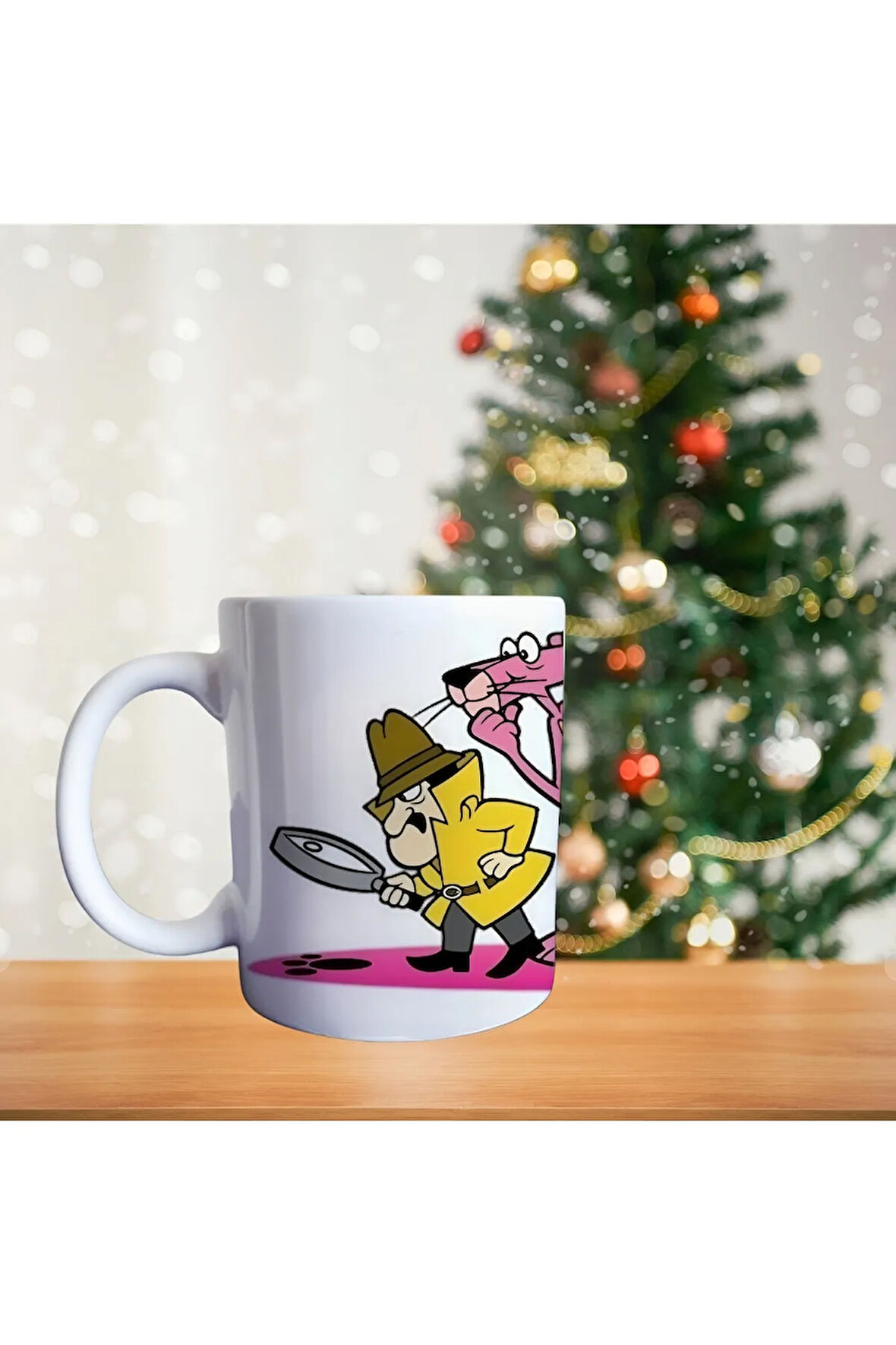 Pembe panter Porselen Kupa
