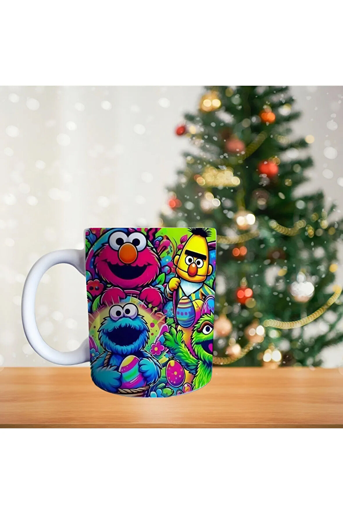 Susam sokağı kurabiye canavarı Porselen Kupa