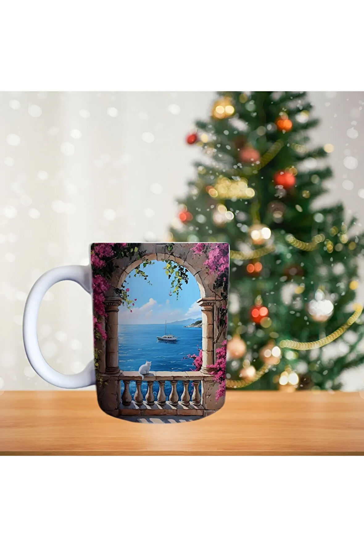 Bodrum kedisi Porselen Kupa