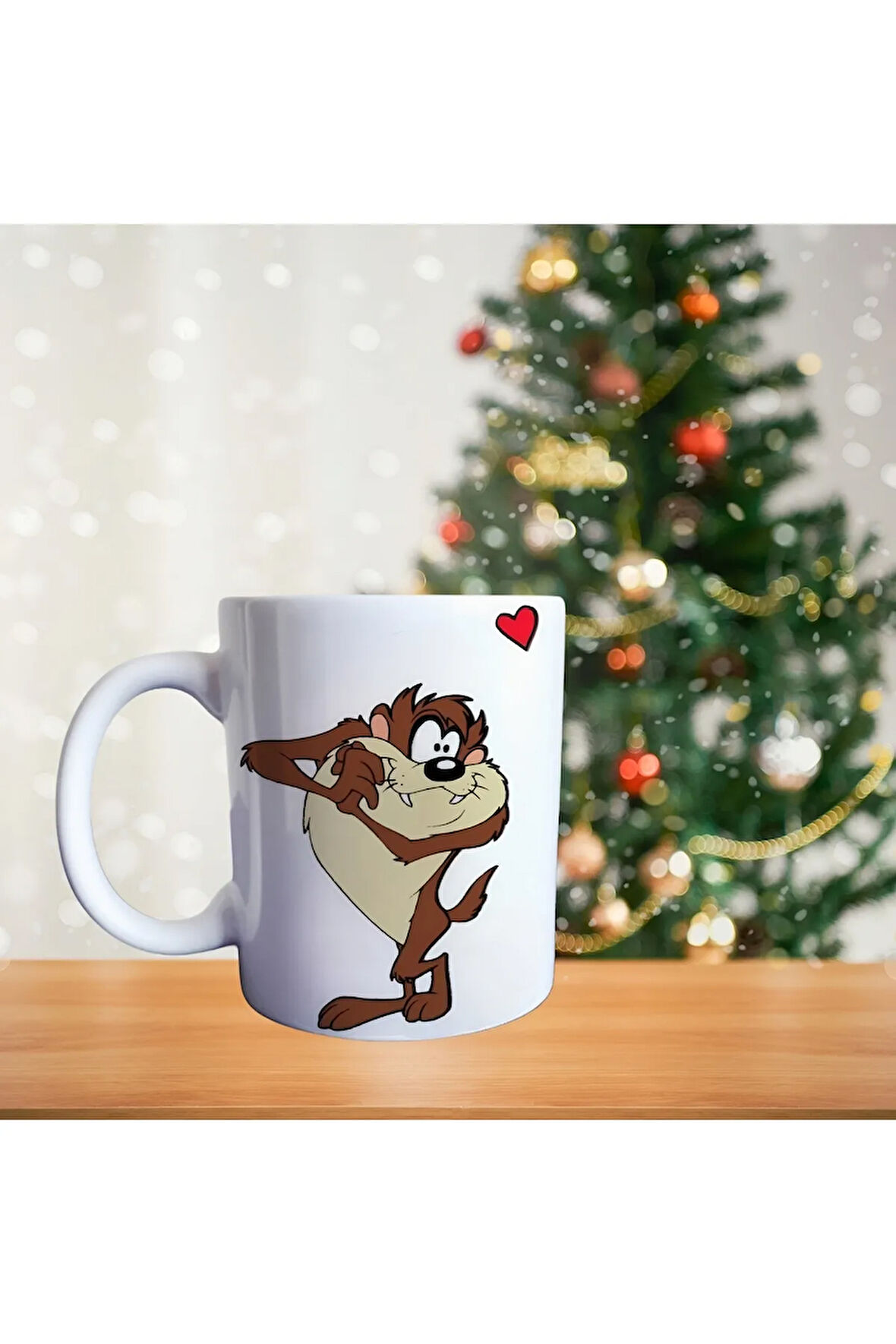 Tazmanya canavarı ve Sevgilisi Porselen Kupa