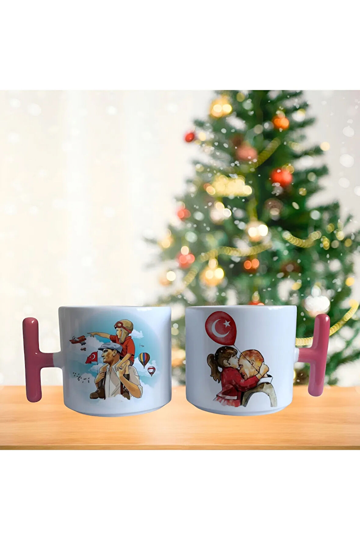 Atatürk ve çocuklar porselen fincan / kupa -mug