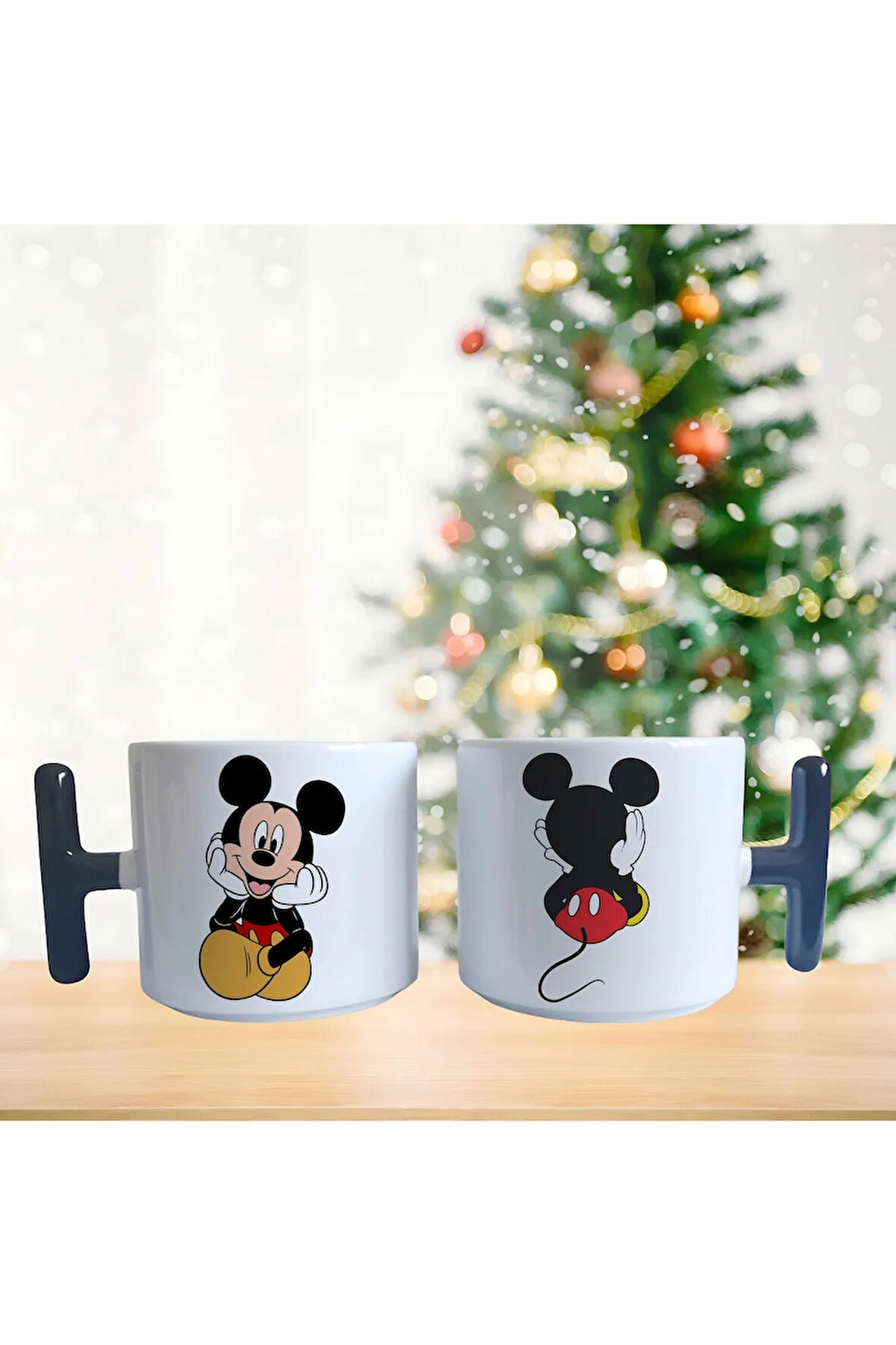 Mickey mouse düşünceli porselen fincan / kupa -mug