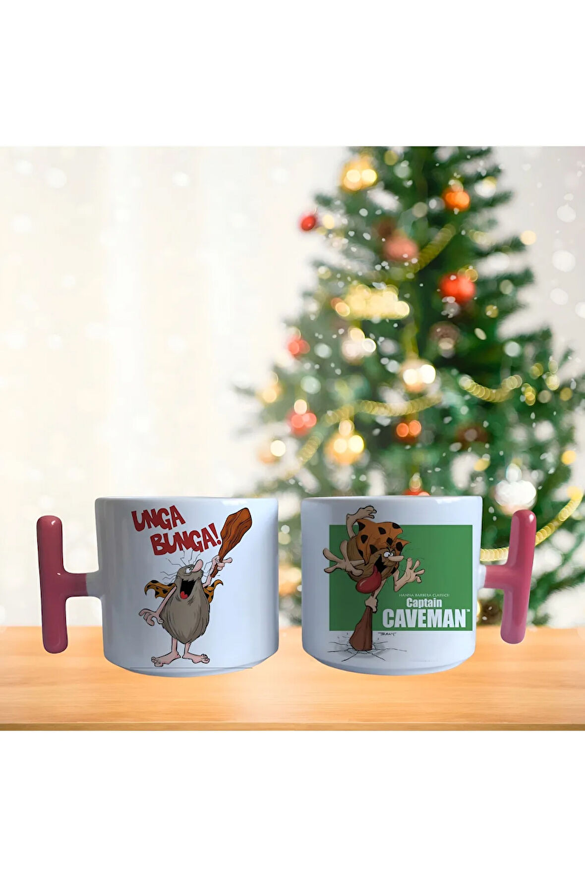 Kaptan mağara adamı porselen fincan / kupa -mug