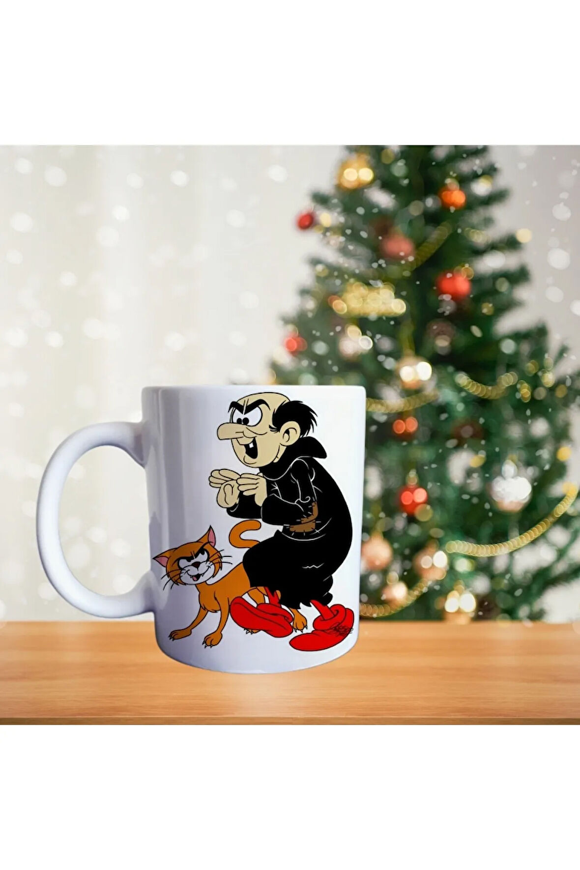Gargamel Ve Kedisi Azman - Şirinler Porselen Kupa