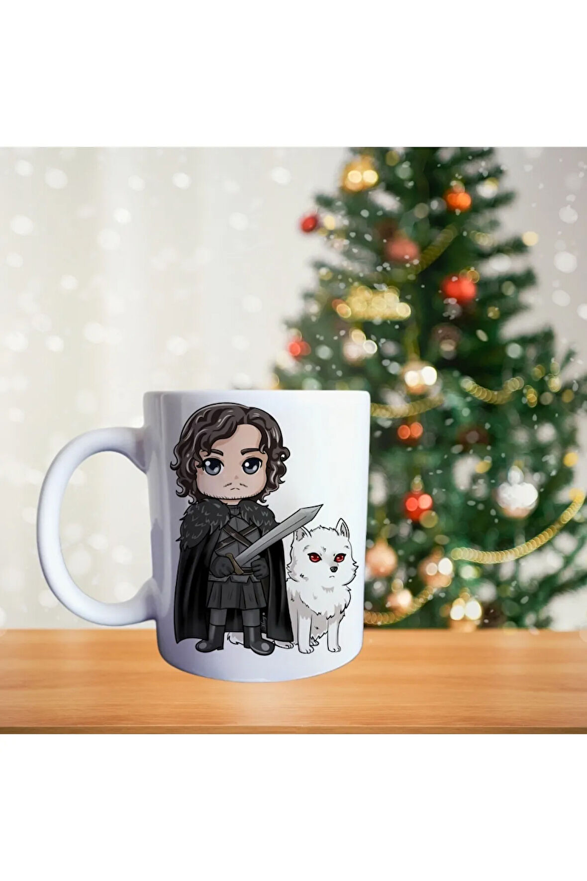 John Snow game of thrones porselen kupa