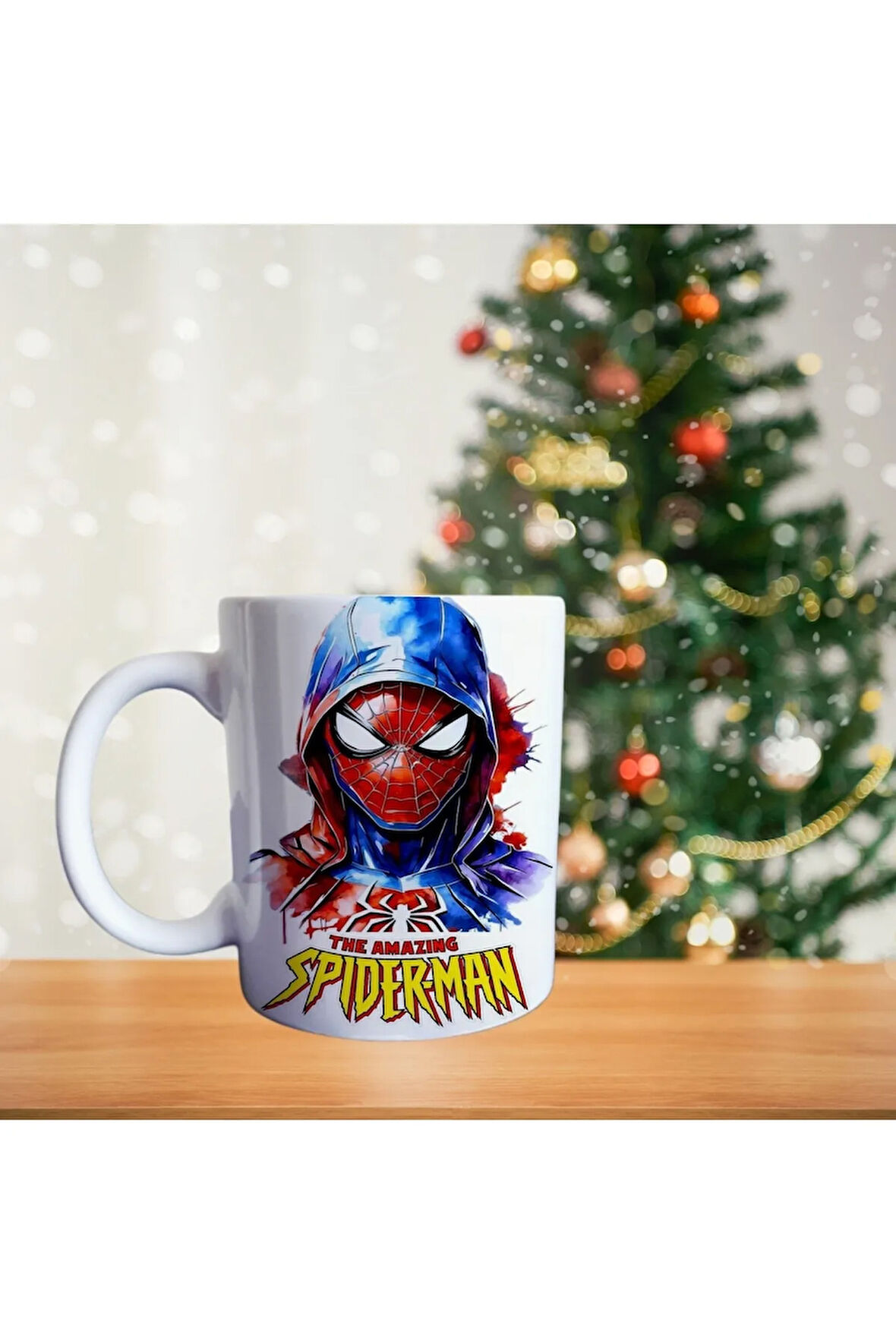 Spiderman örümcek adam porselen kupa