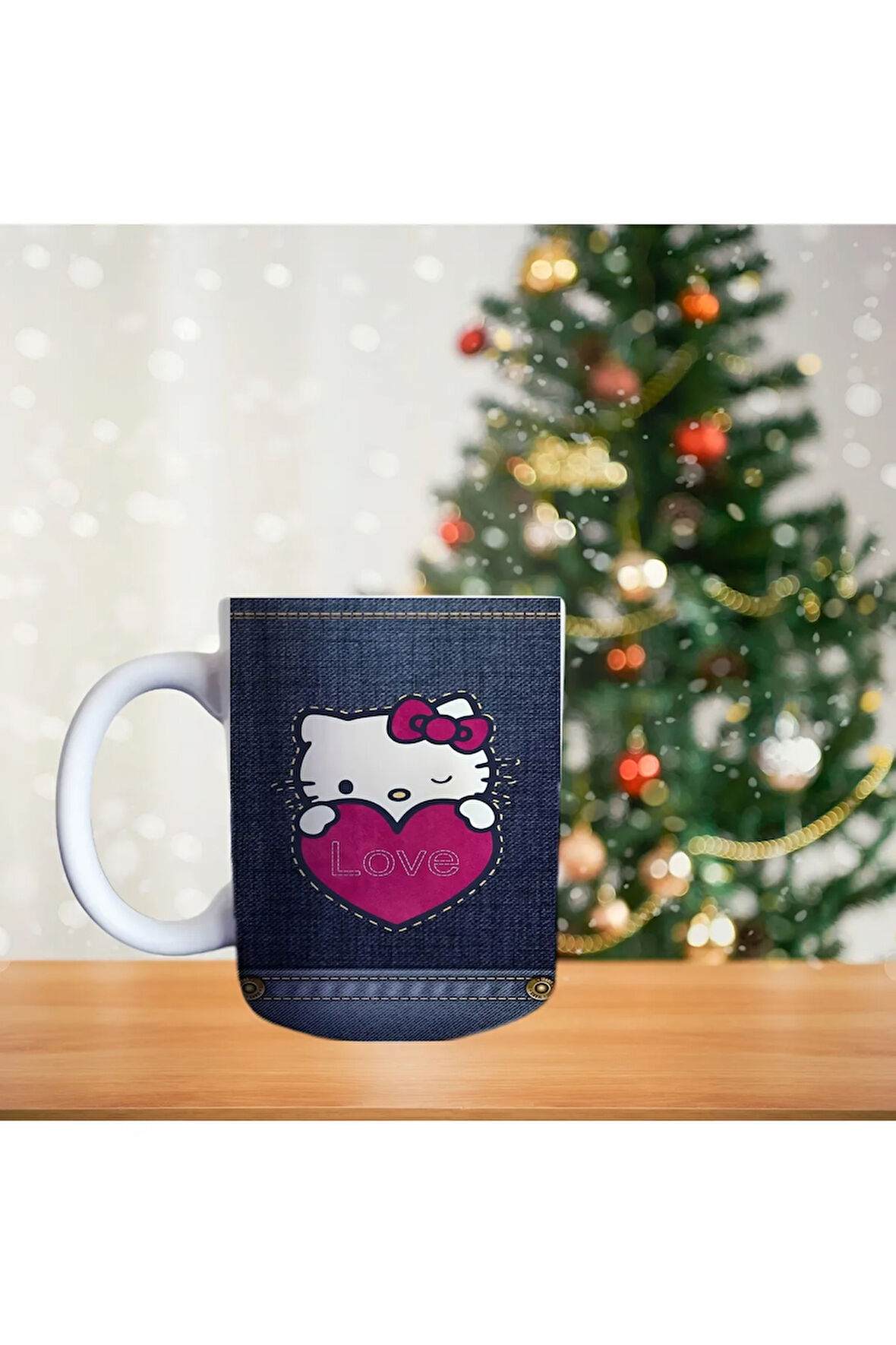 Hello Kitty - Jeans Porselen Kupa