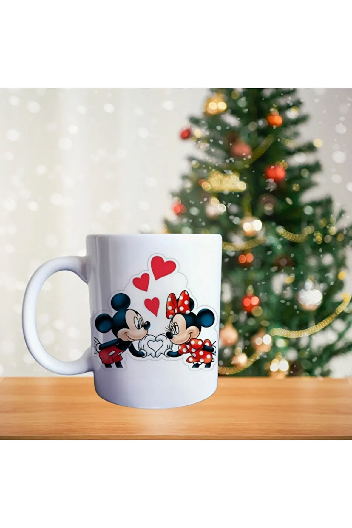 Mickey Mouse Aşkı Porselen Kupa