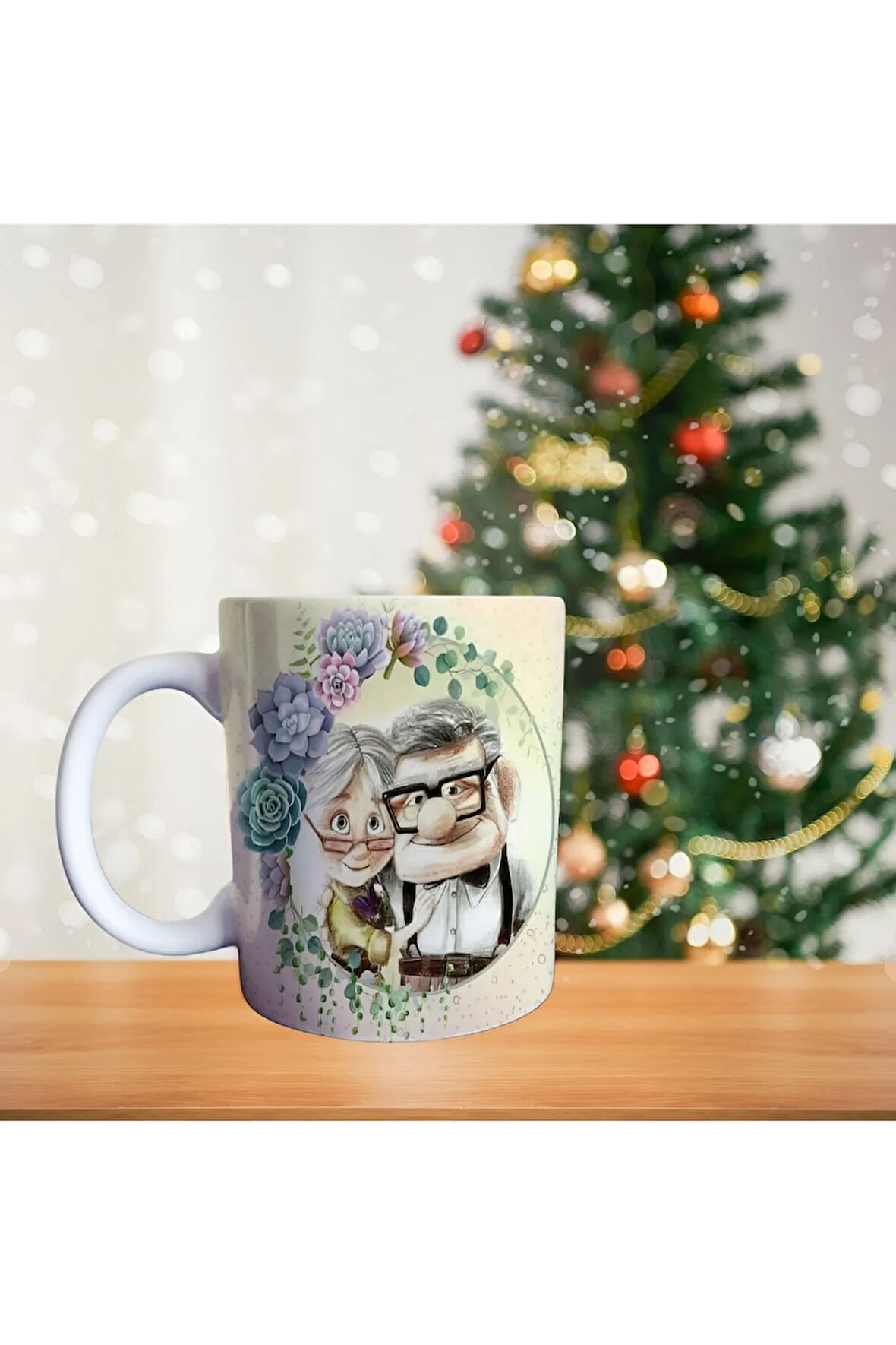 Yaşlı çiftler Porselen Kupa
