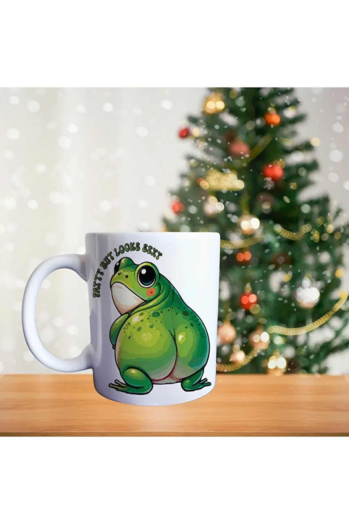 Şişman kurbağa Porselen Kupa