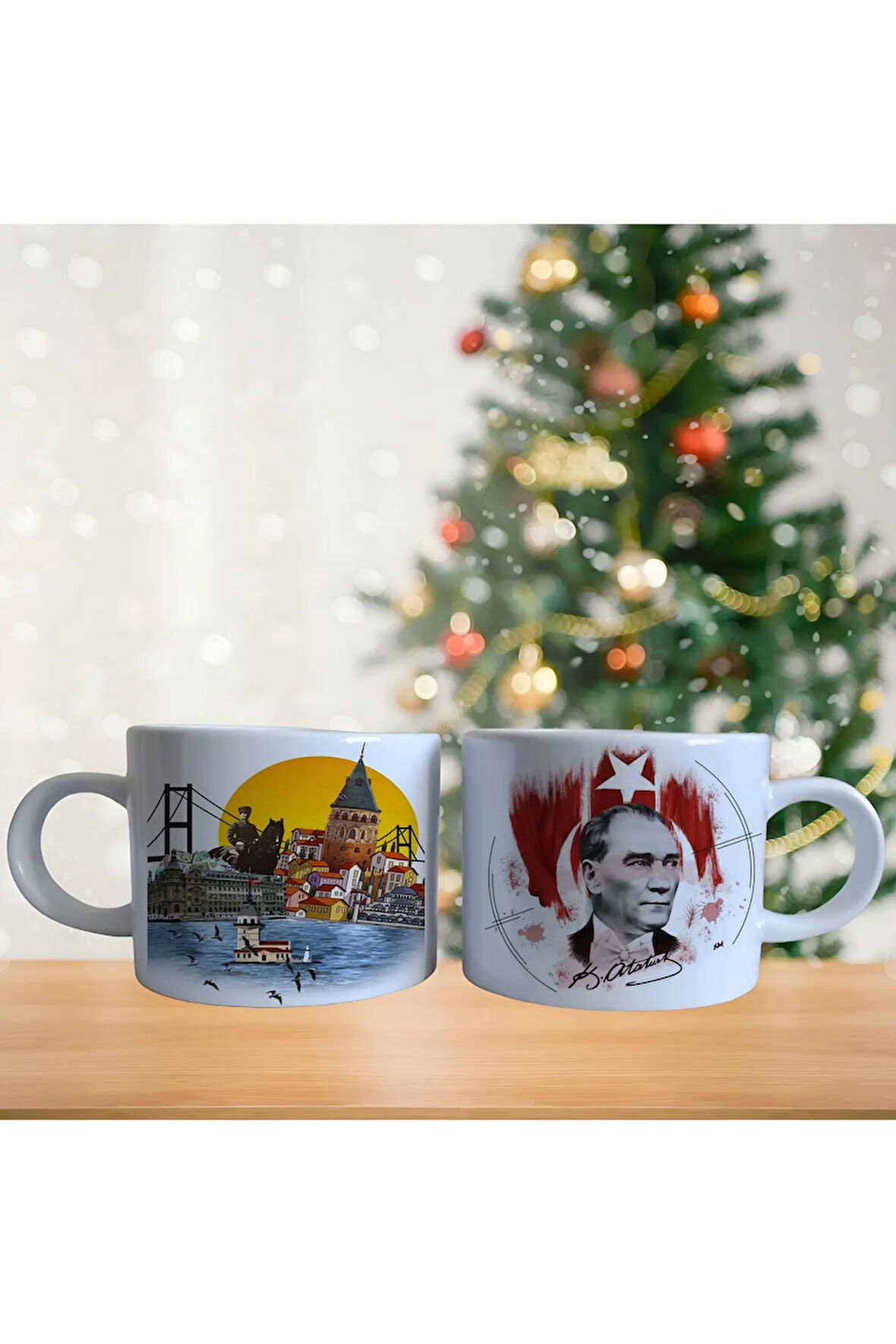 Atatürk ve İstanbul Porselen Fincan / Kupa -mug