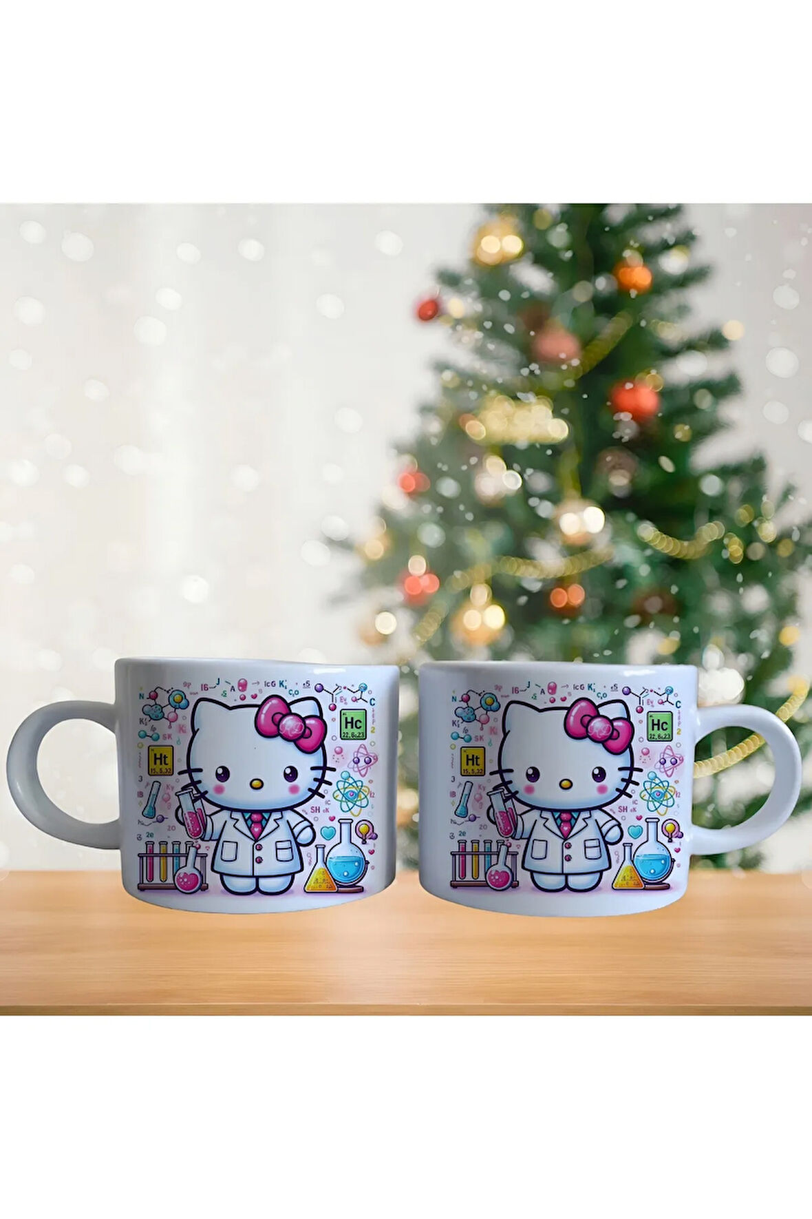 Kimyacı hello kitty Porselen Fincan / Kupa -mug