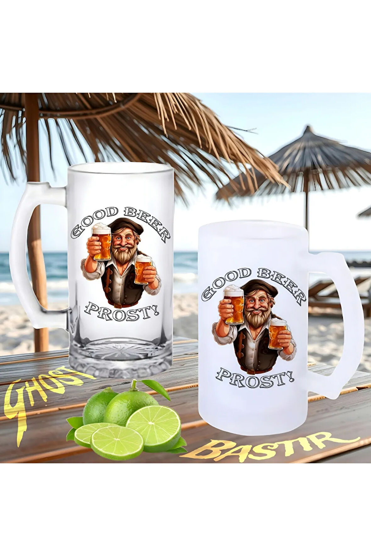 Prost buzlu ya da buzsuz bira bardağı