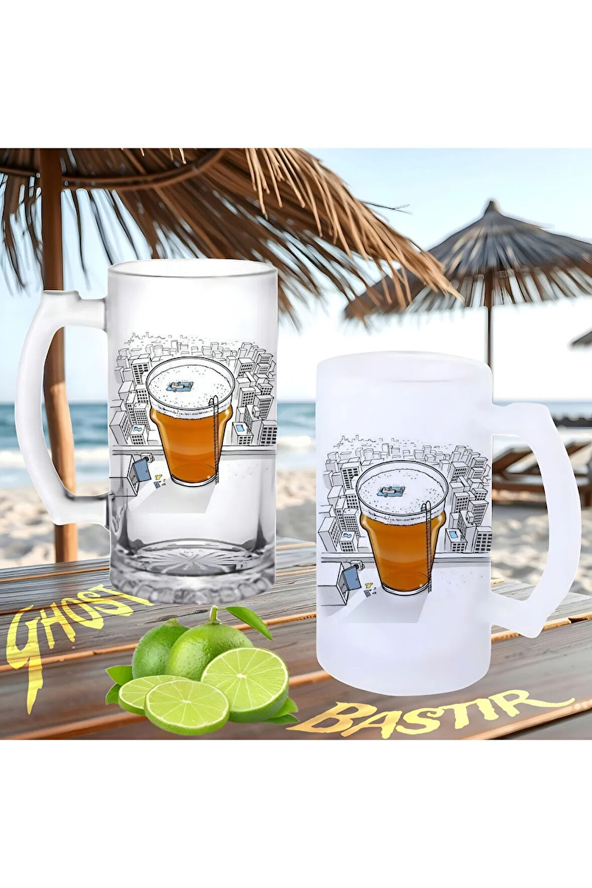 Bira havuzu buzlu ya da buzsuz bira bardağı