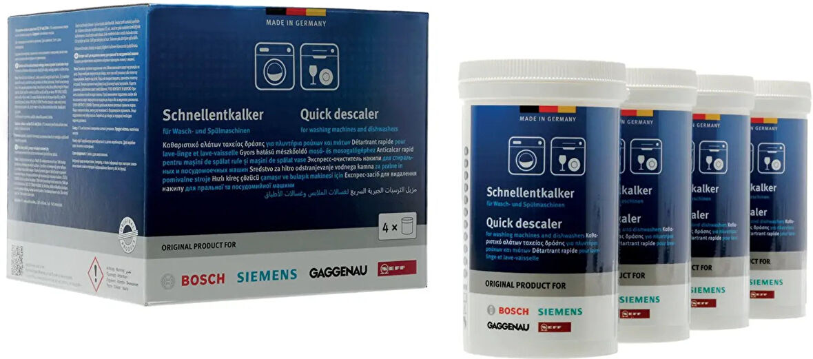 Tüm Marka Çamaşır Ve Bulaşık Makineleri İçin Kireç Çözücü 4 Lü Set