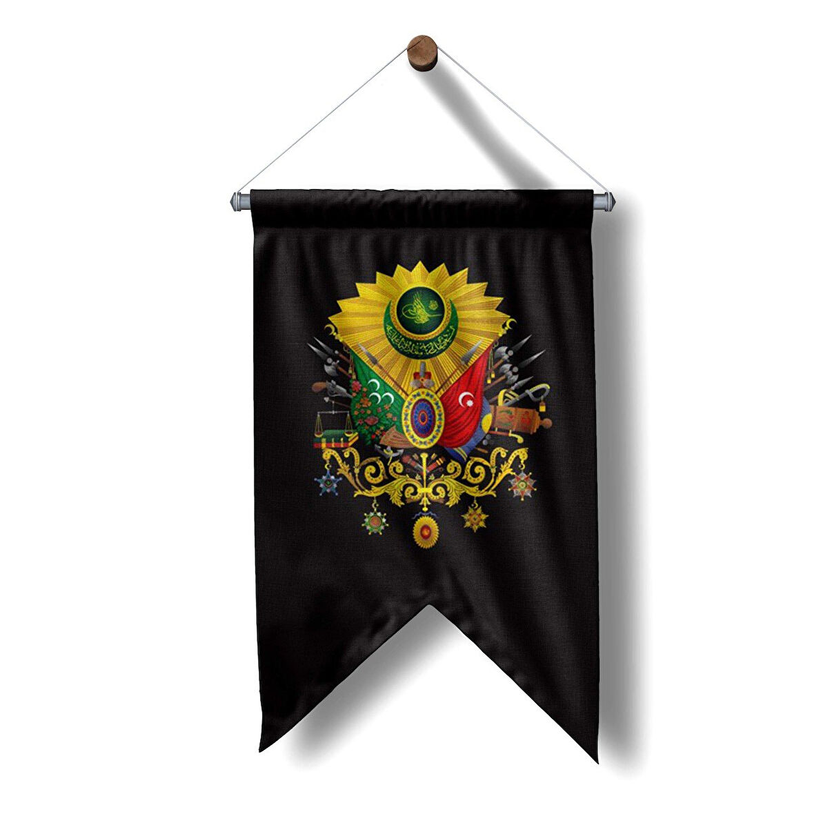 Osmanlı Armalı Flama 50x70 cm