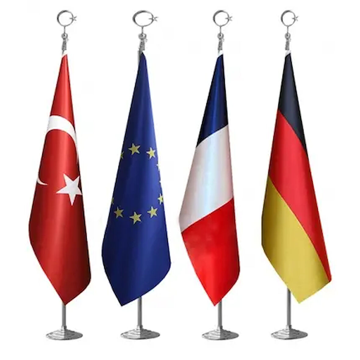 Krom Devlet Makam Bayrağı  225 cm
