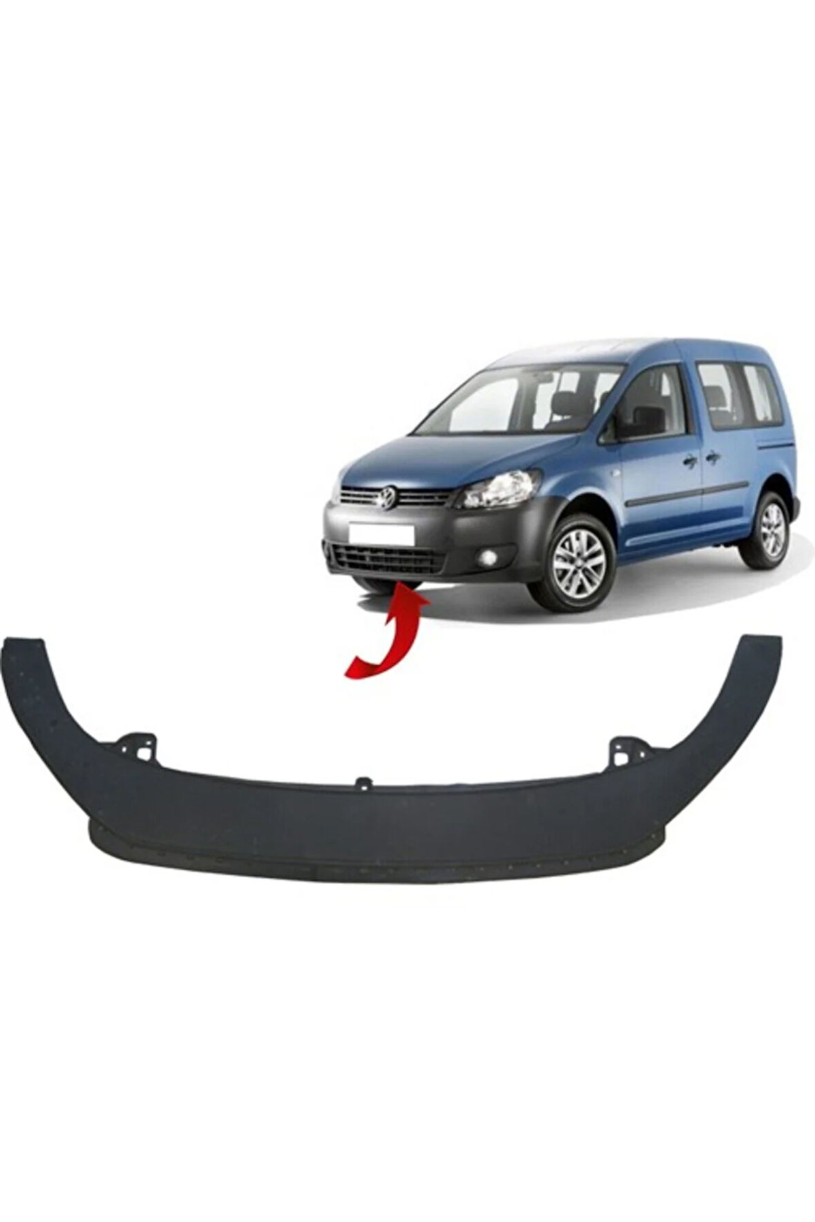 Volkswagen Caddy 2010-2015 Ön Spoyler 1T0805903D