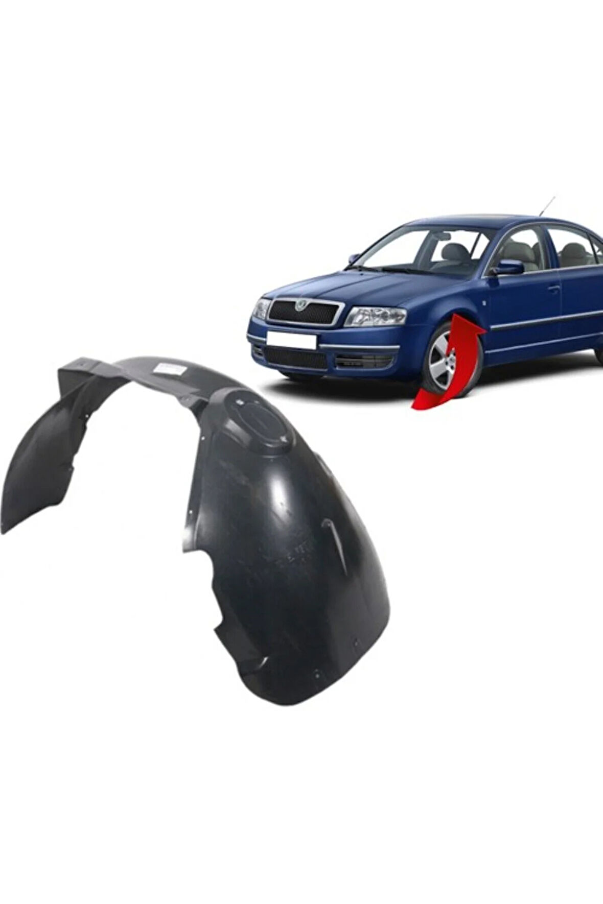 Skoda Süperb Sol Çamurluk Davlumbazı 2002-2008 3U0809957