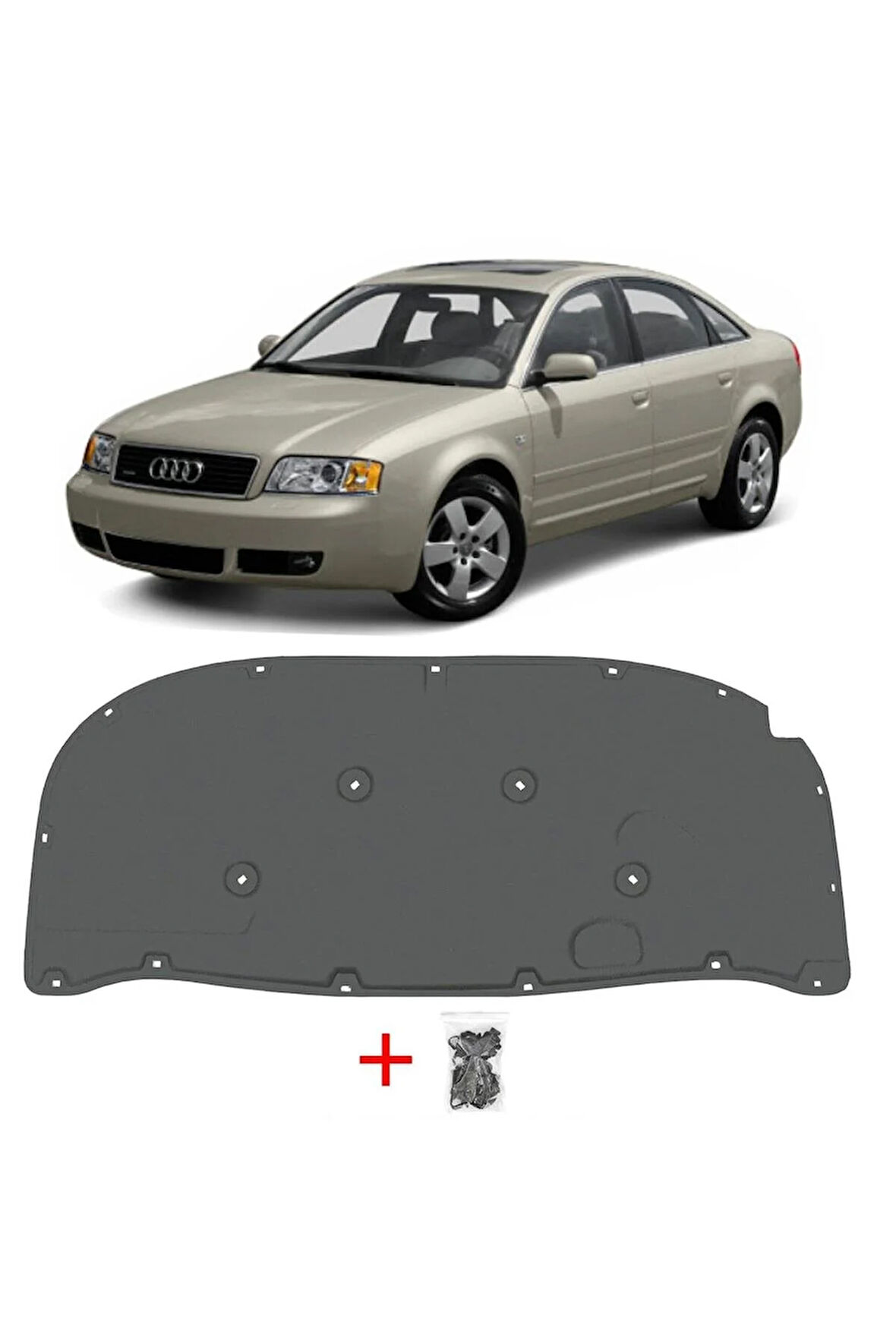 Audi A6 Motor Kaput Keçesi Klipsli 1998-2005 4B0863825Ag