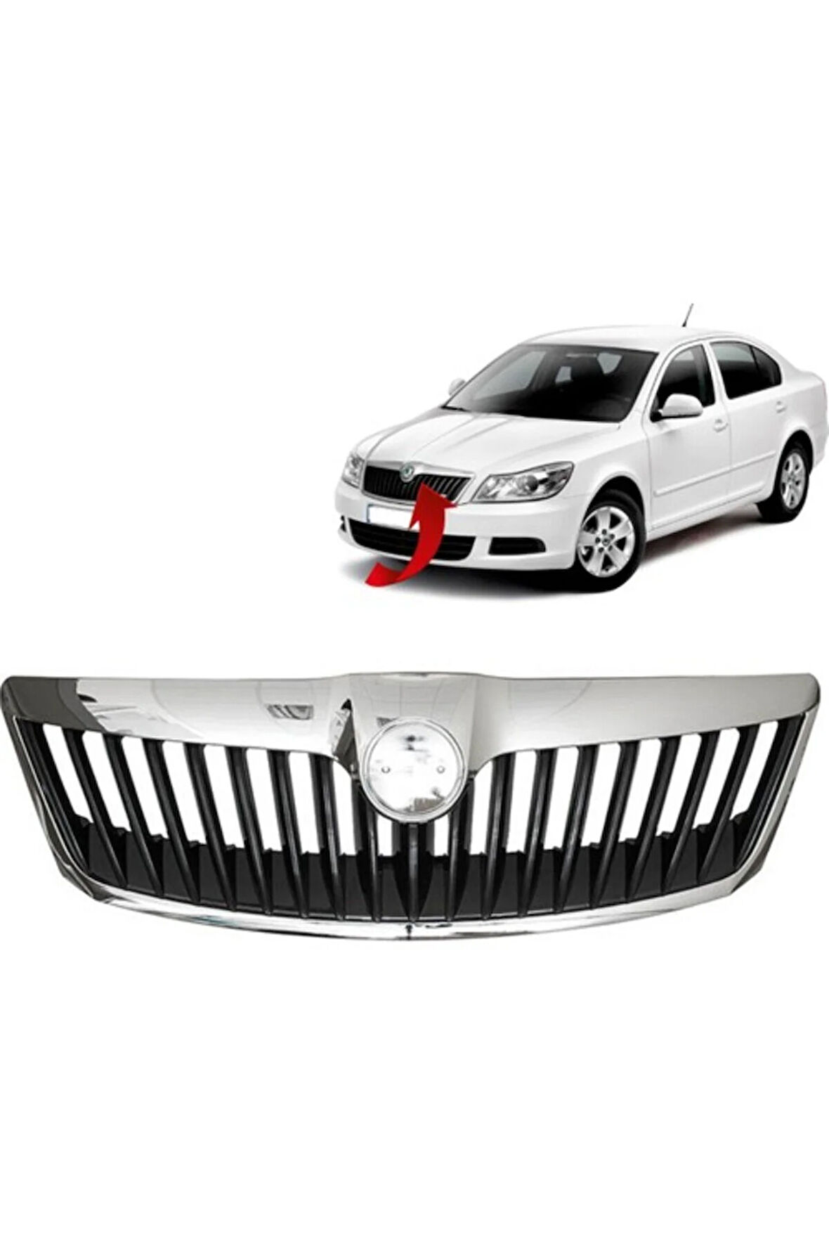 Ön Panjur Krom Cerceveli Octavia 09-13