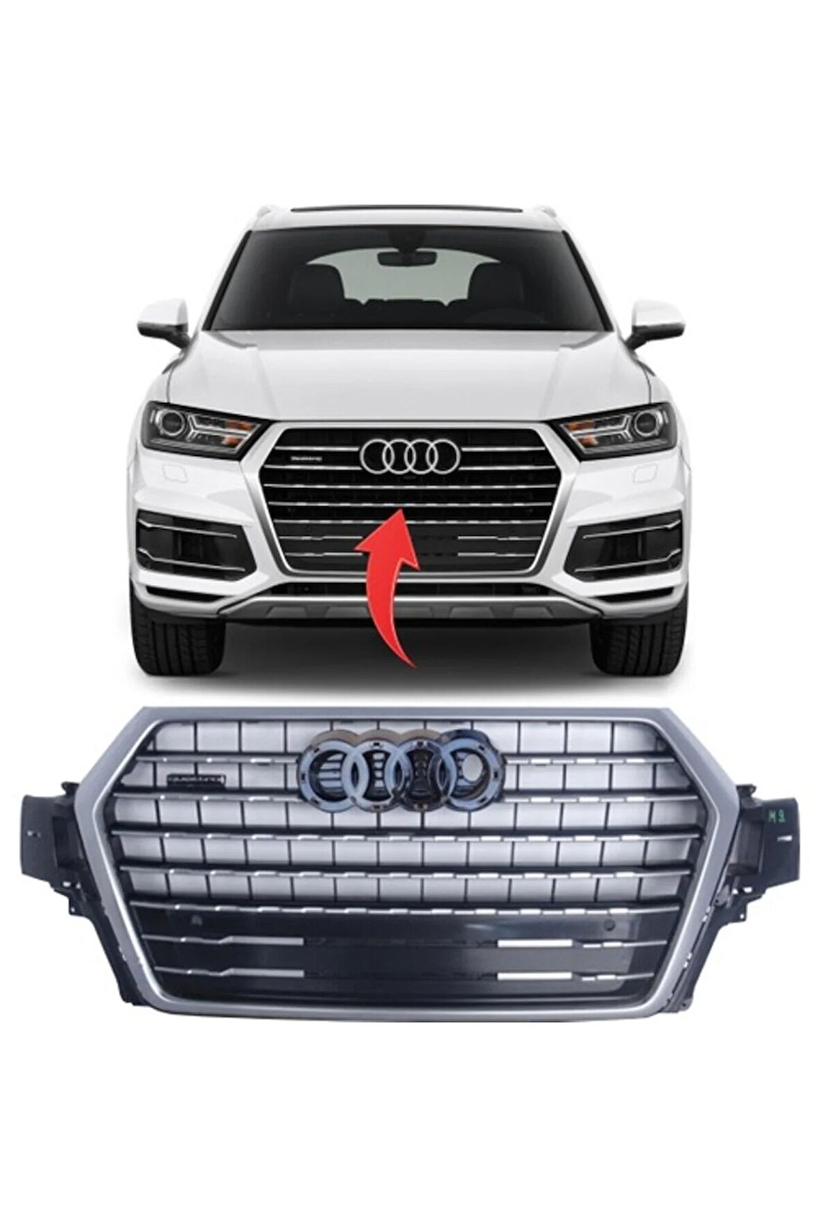 Audi Q7 Ön Panjur 2016 Sonrası 4M0853651J