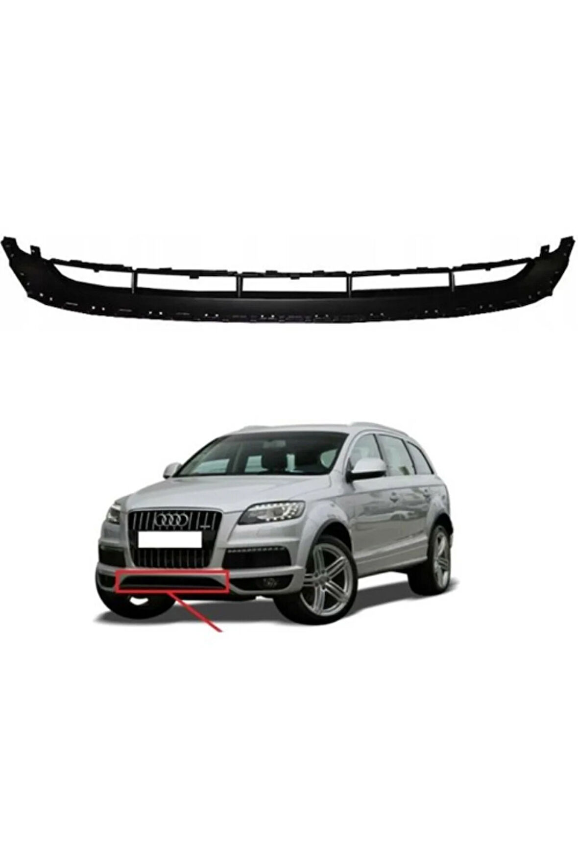 Audi Q7 Ön Tampon Alt Orta Izgara 2010-2015 4L0807683C
