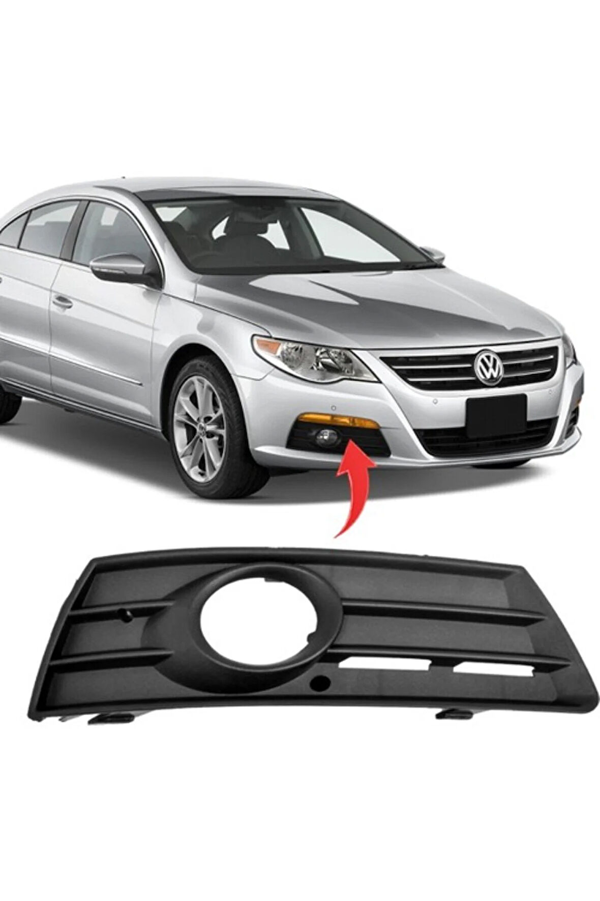 Vw cc Sağ Sis Kapağı Sisli 2009-2011 3C8853666C