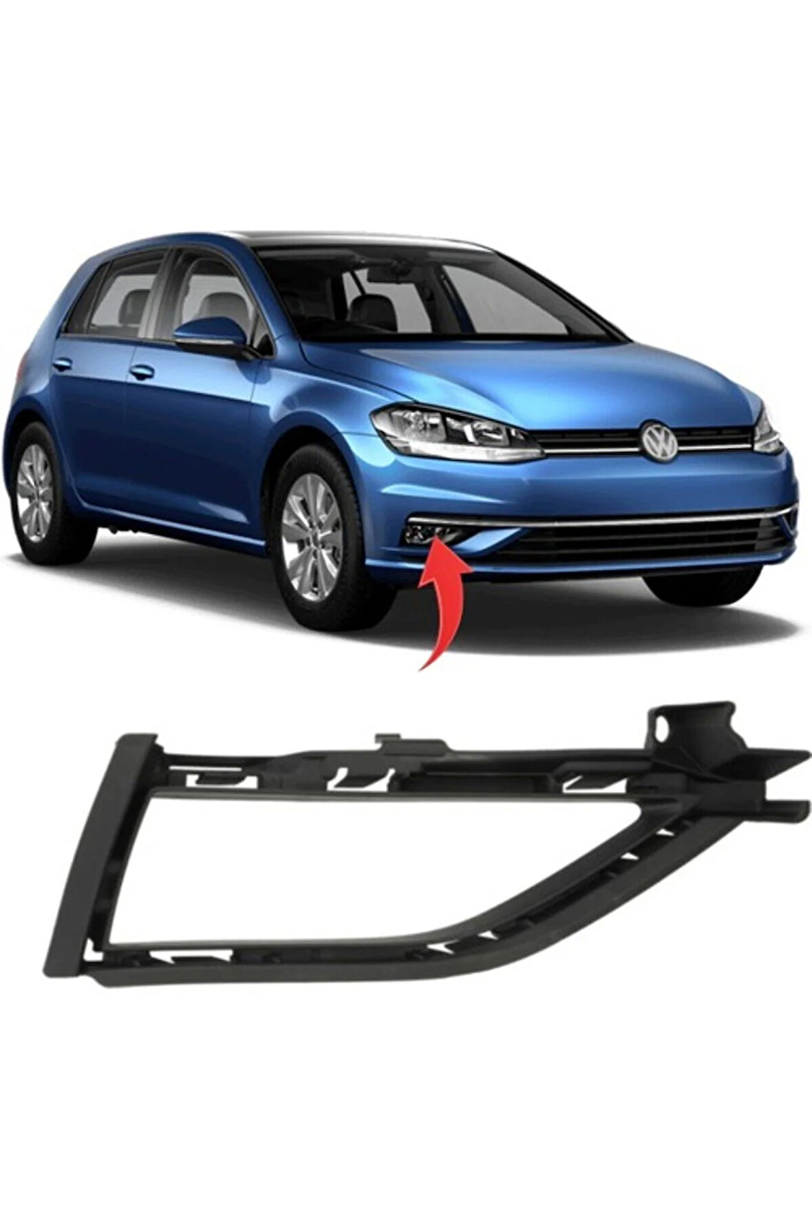 Vw Golf 7.5 Sağ Sis Kapagı Sisli 2017-2020 5G0853212H