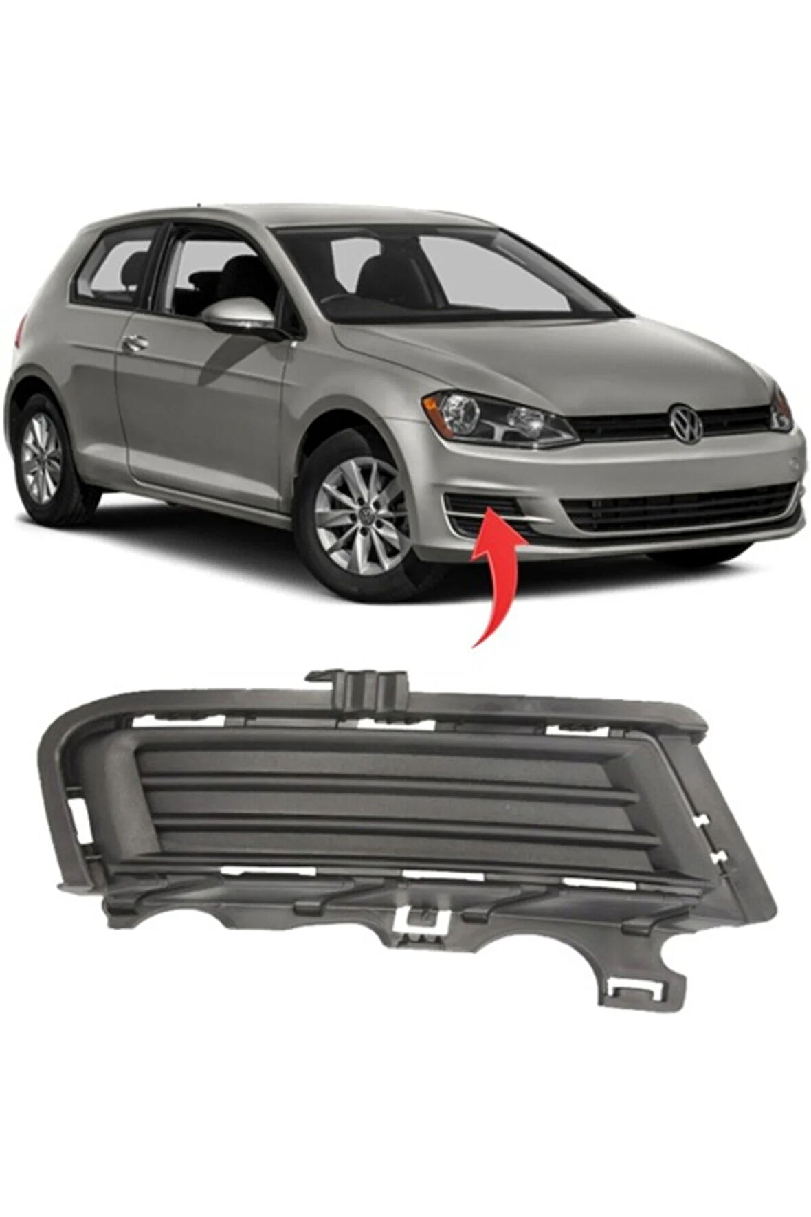 Vw Golf 7 Sağ Sis Kapagı Sissiz 2013-2017 5G0853212D