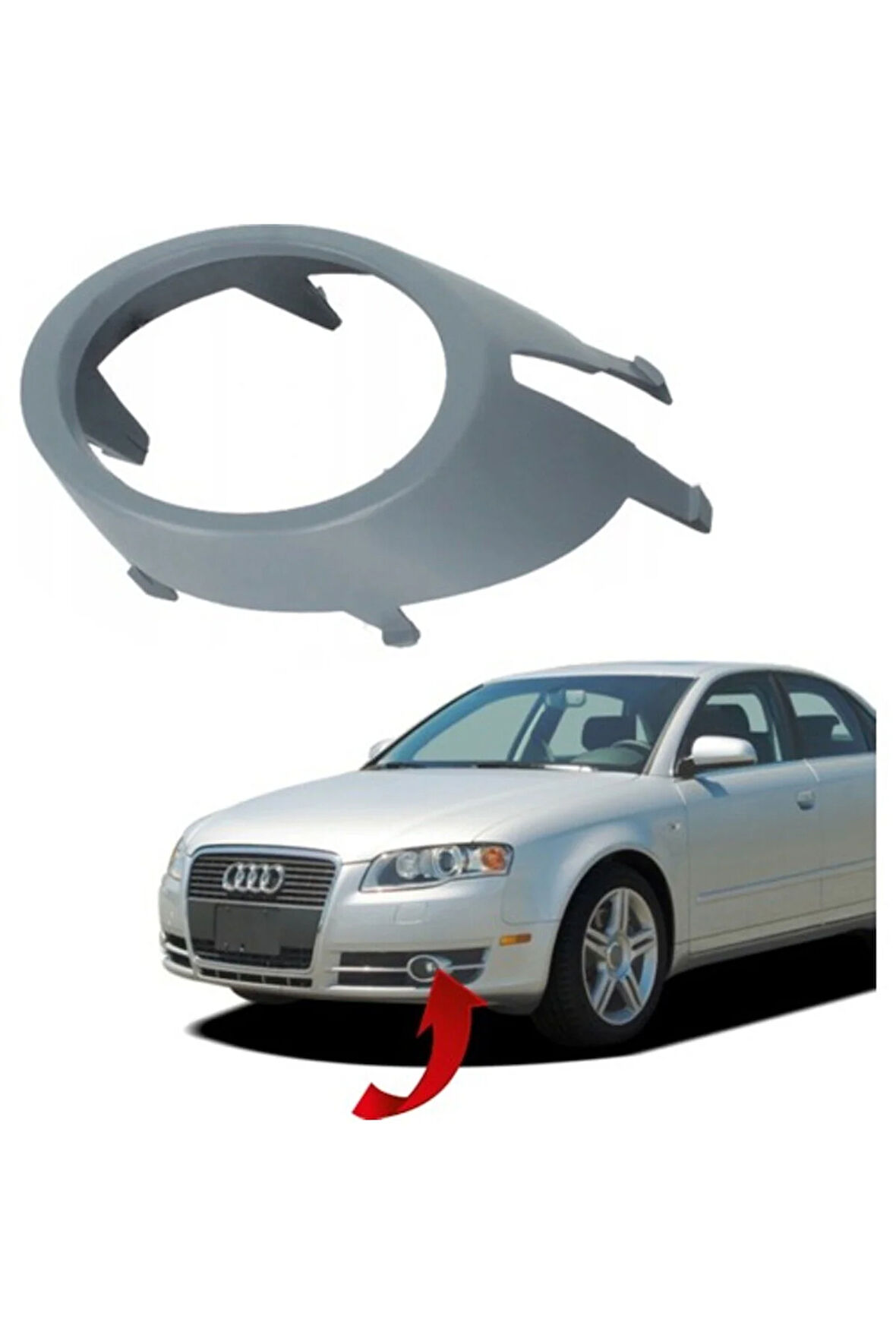 Audi A4 Sol Sis Lamba Kapagı 2005-2008 8E0807819