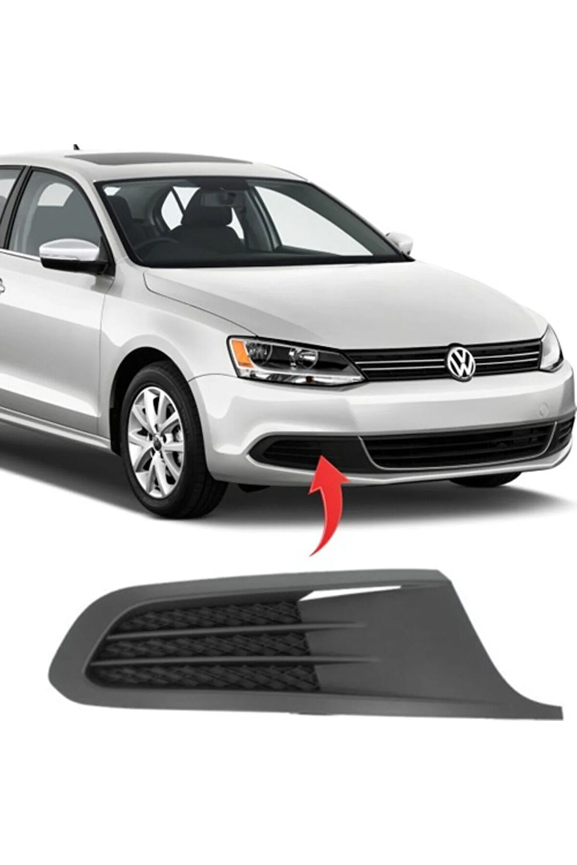 Vw Jetta Sağ Sis Kapagi Sissiz 2011-2014 5C6853666