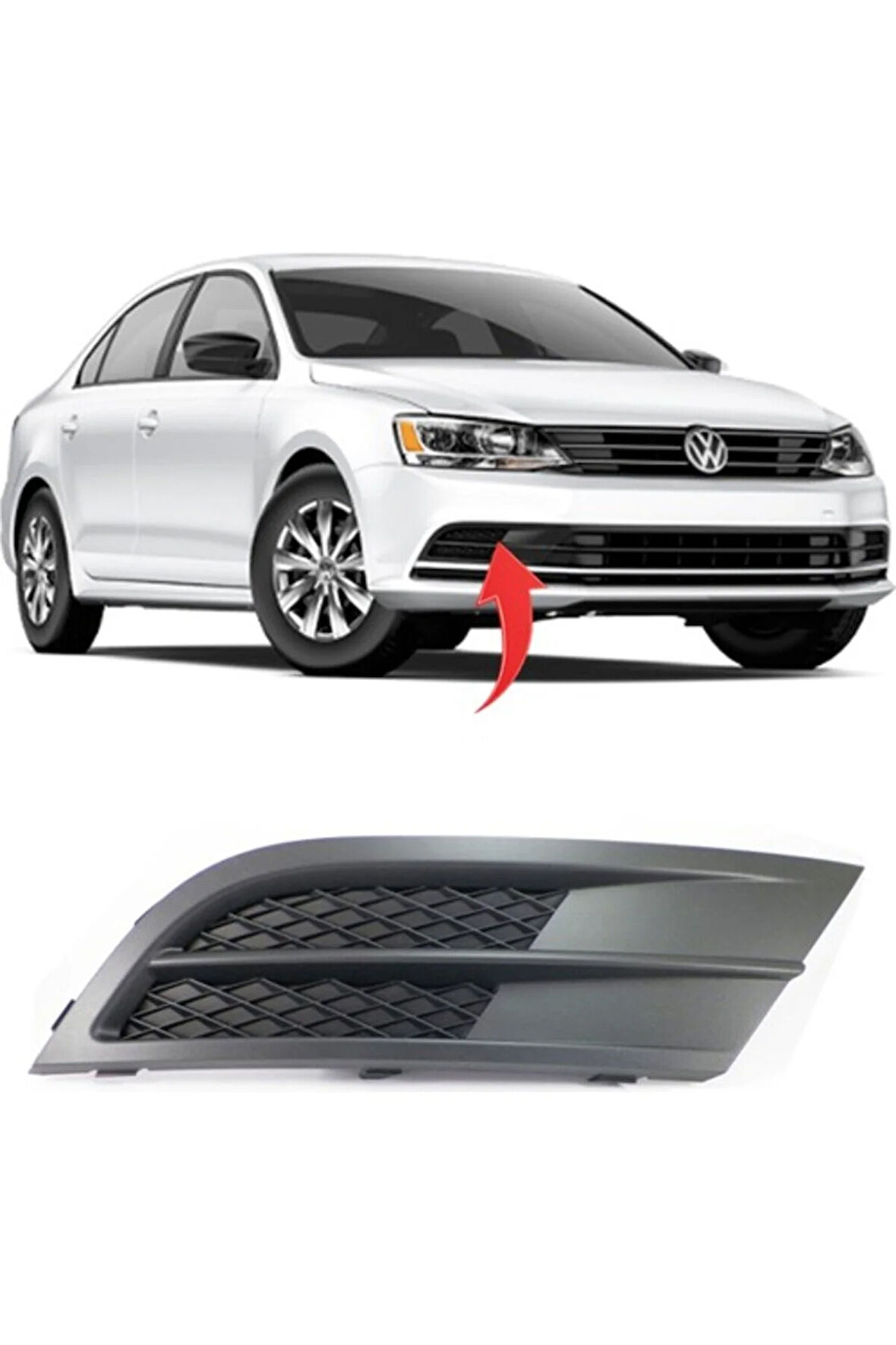 Jetta Sağ Sis Kapağı Sissiz 2015 5C6853666H