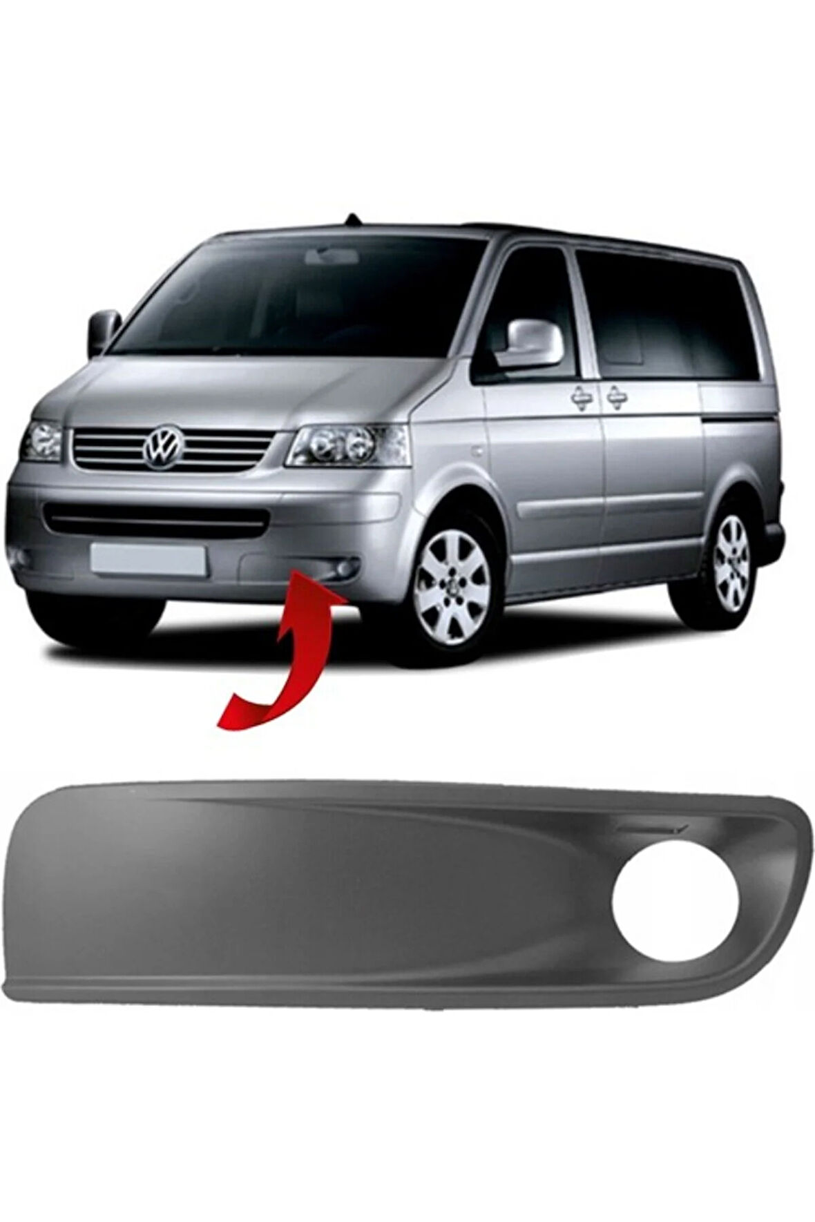 Caravelle T5 Sol Sis Kapagı Sisli 2005-2009 7H5807489