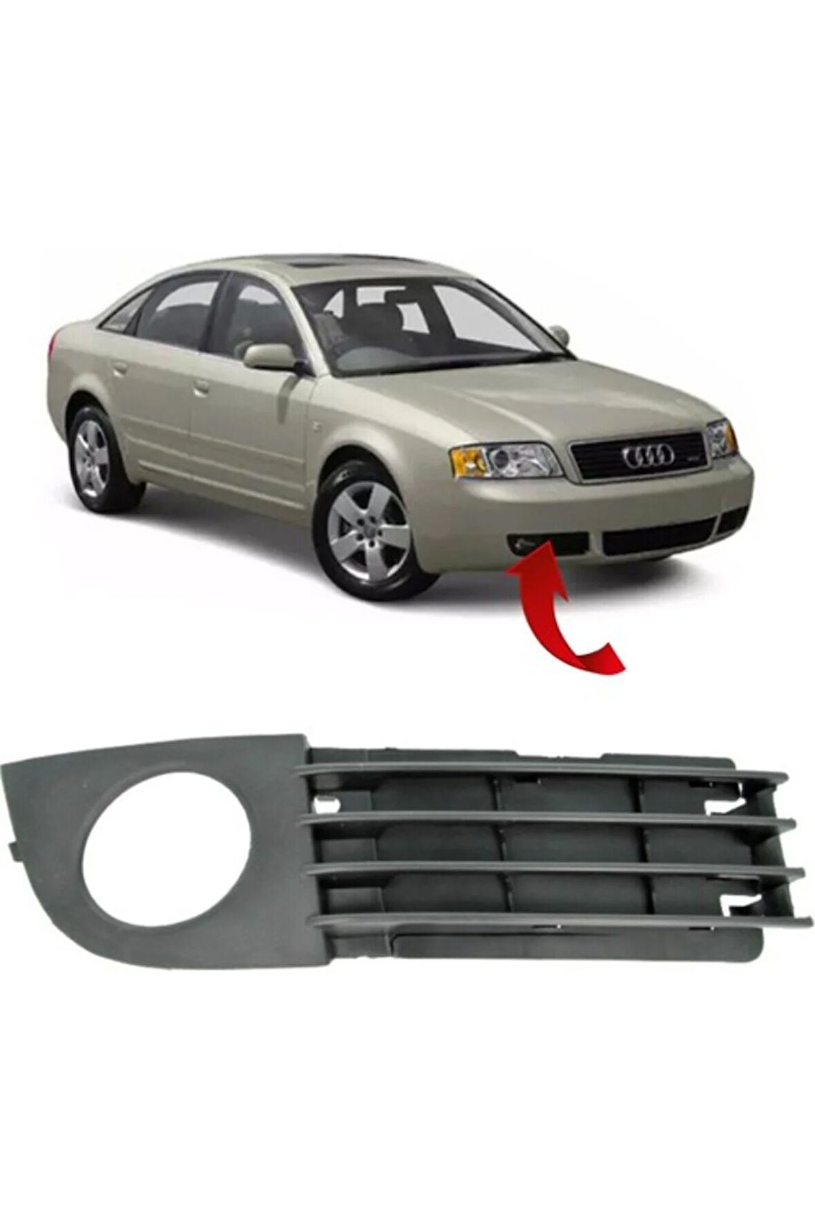 Audi A6 Sağ Sis Kapağı Sisli 2002-2005 4B0807682T
