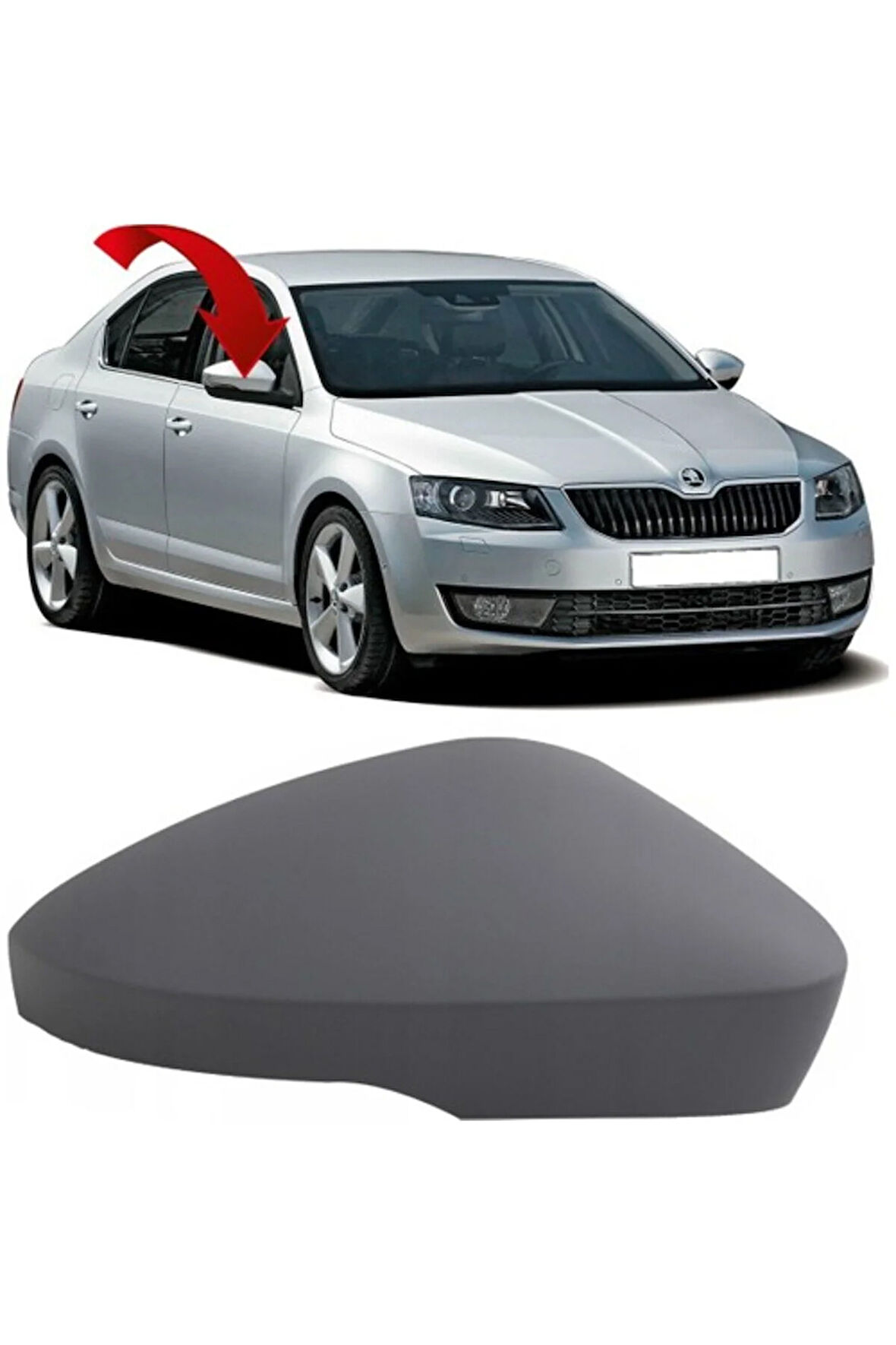 Skoda Octavia Sağ Ayna Kapagı 2013-2017 5E0857538