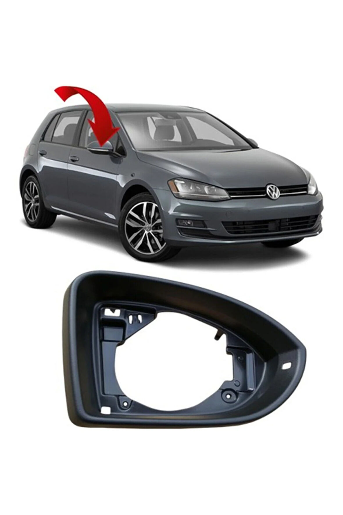 Vw Golf 7-7.5 Sağ Ayna Çerçevesi 2013-2019 5G0857602