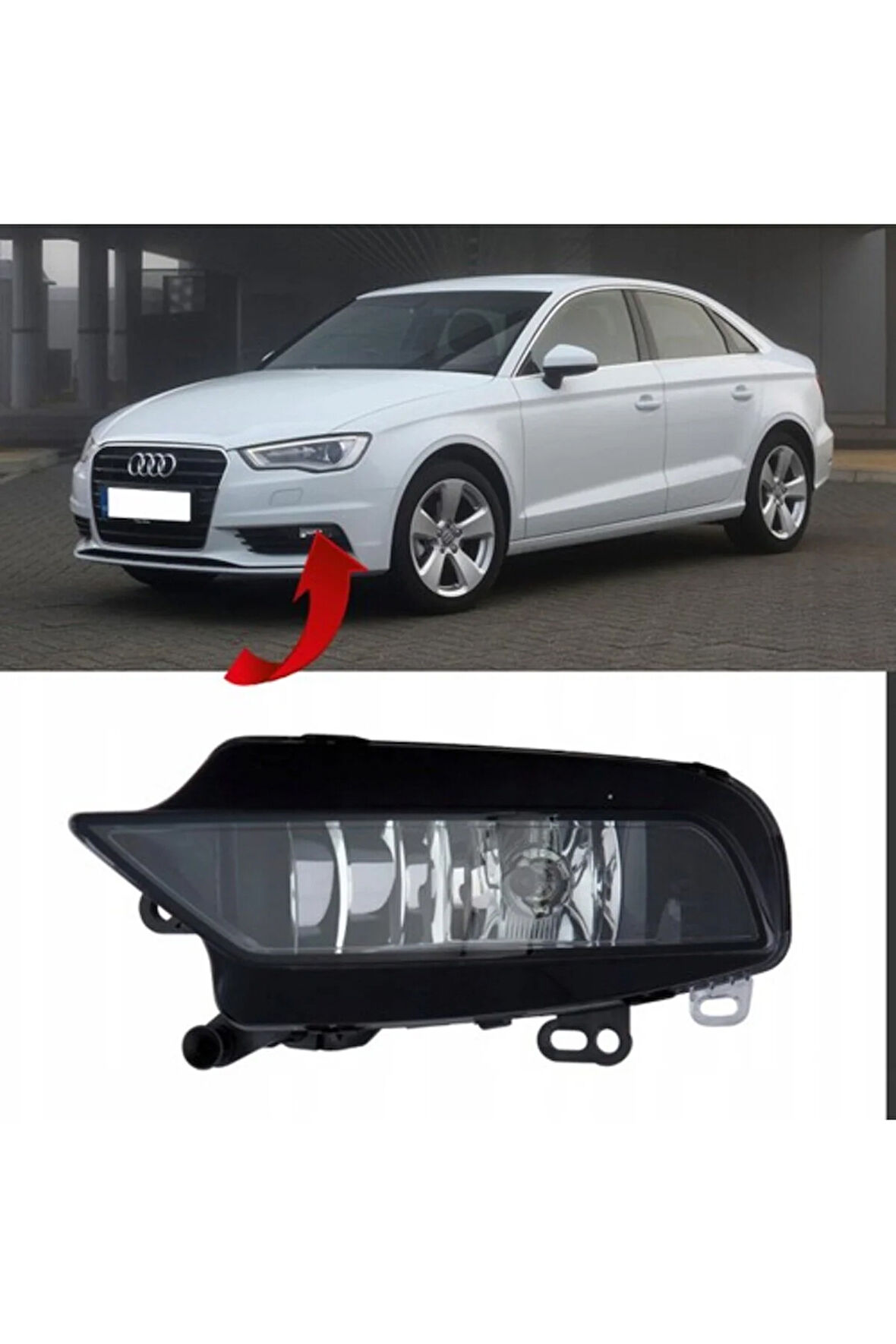Audi A3 Sedan Sol Sis Farı 2013-2016 8V0941699B