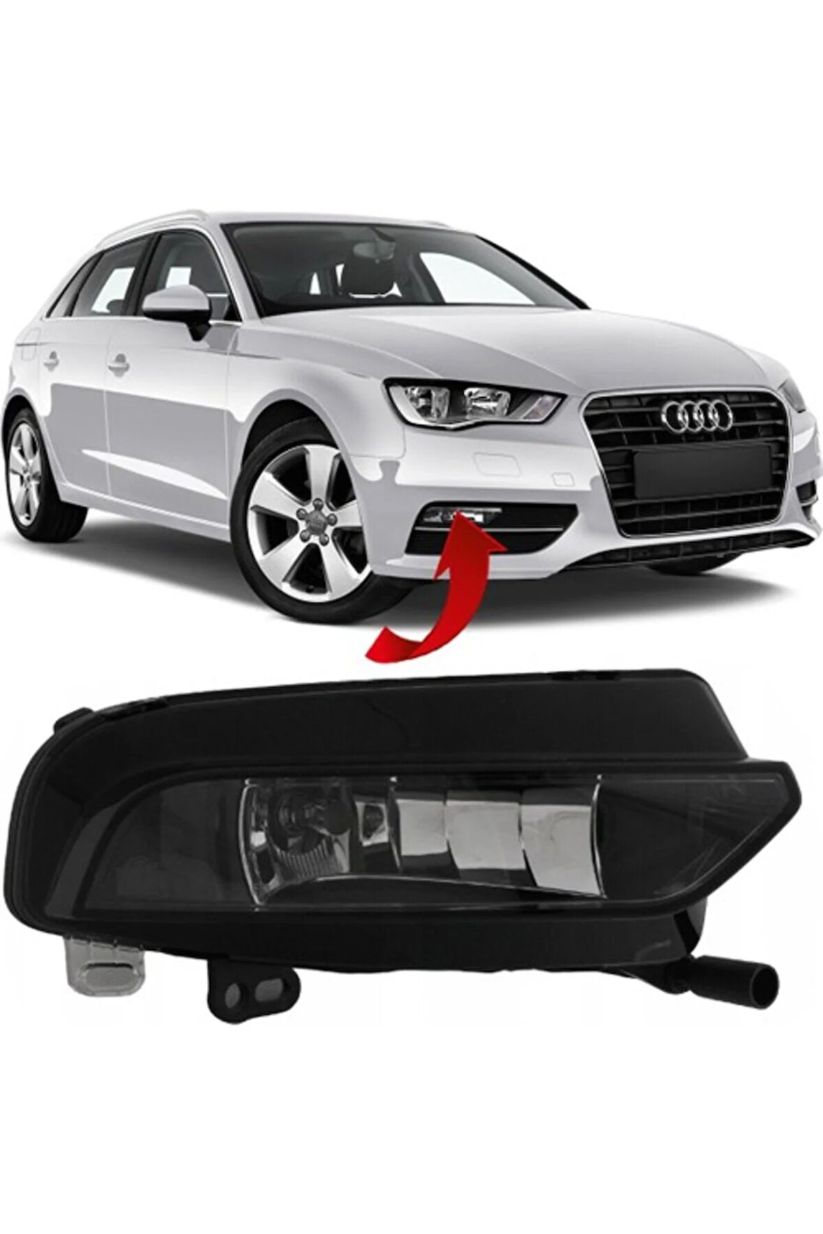 Audi A3 Hb Sağ Sis Farı 2013-2016 8V0941700C