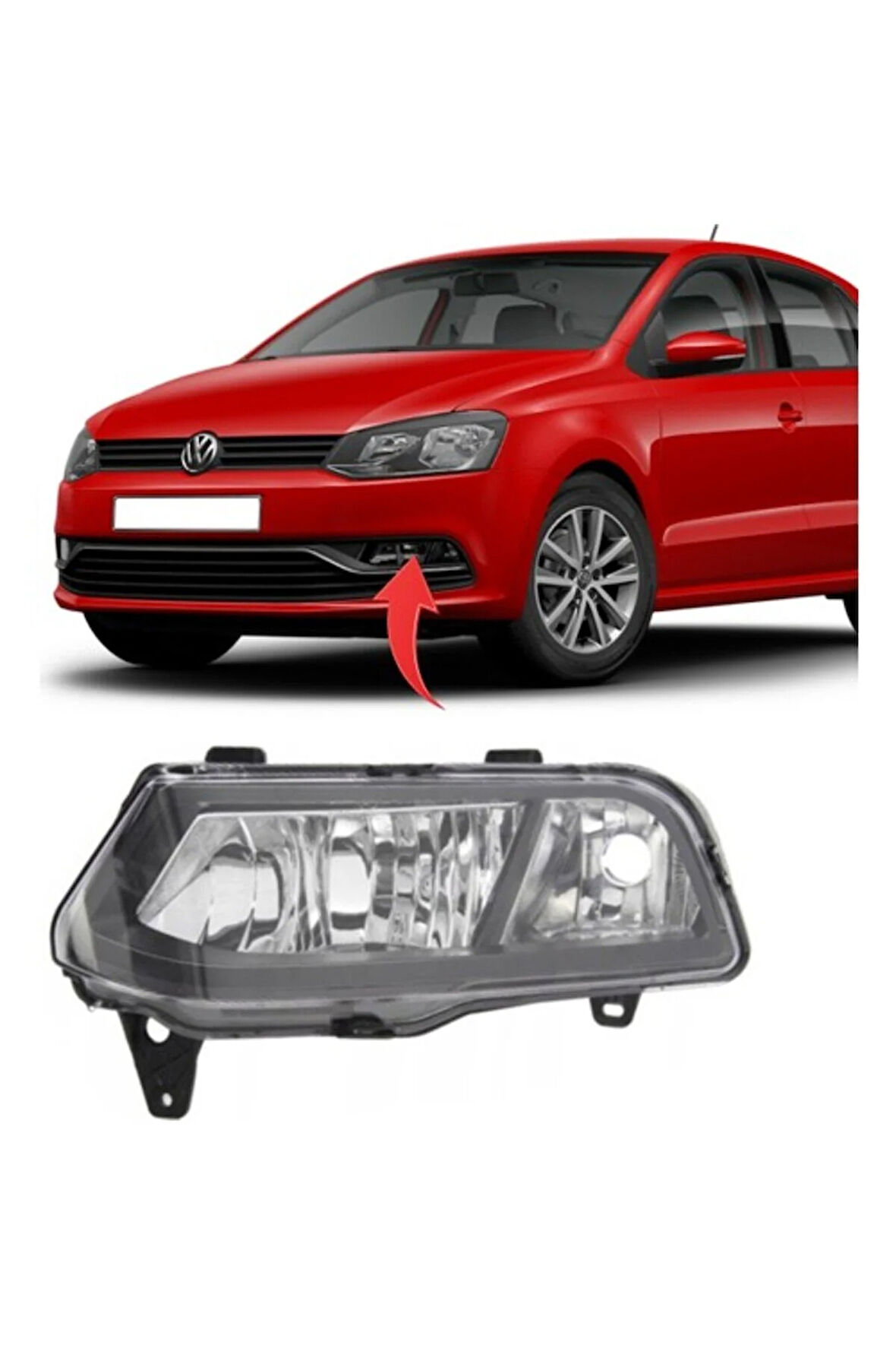 Vw Polo Sol Sis Farı 2014-2017 6C0941661