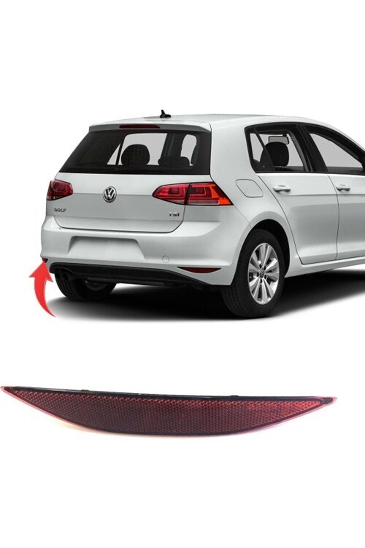 Tampon Reflektörü L Karartılmış Golf 7 5g0945105a Uyumlu
