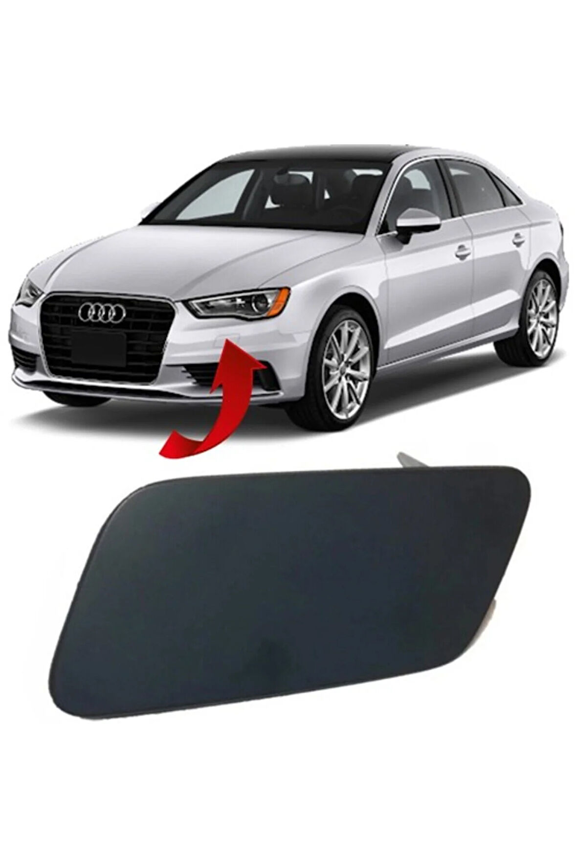 Audi A3 Sedan Sol Far Yıkama Kapagı 8V5955275
