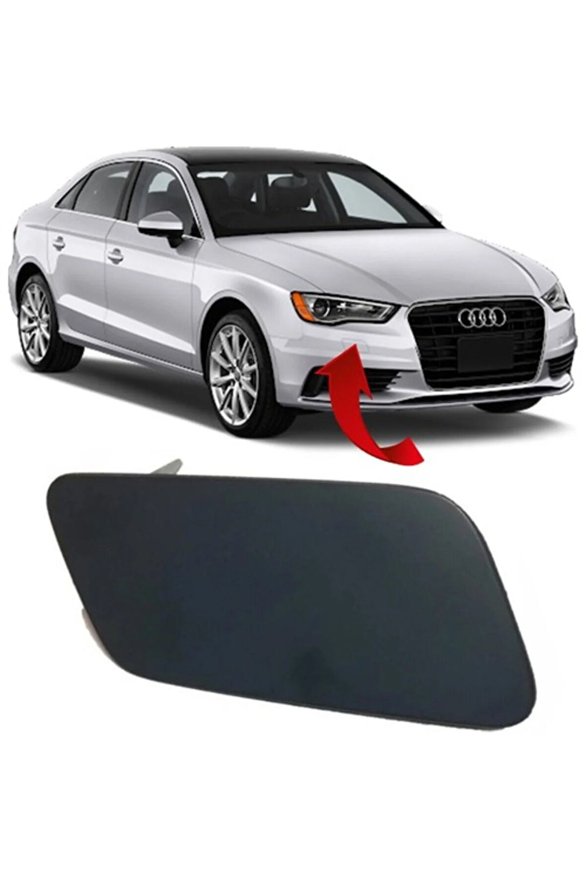 Audi A3 Sedan Sağ Far Yıkama Kapagı 8V5955276